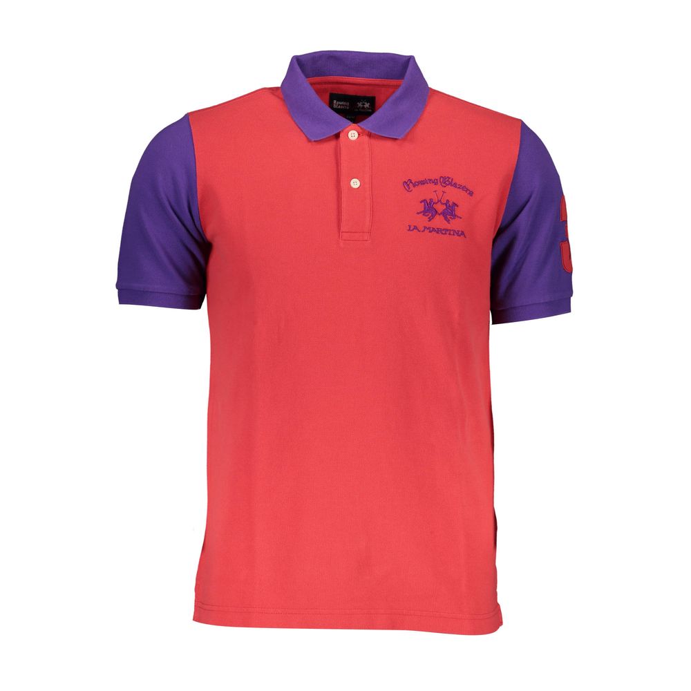Polo en coton rouge La Martina