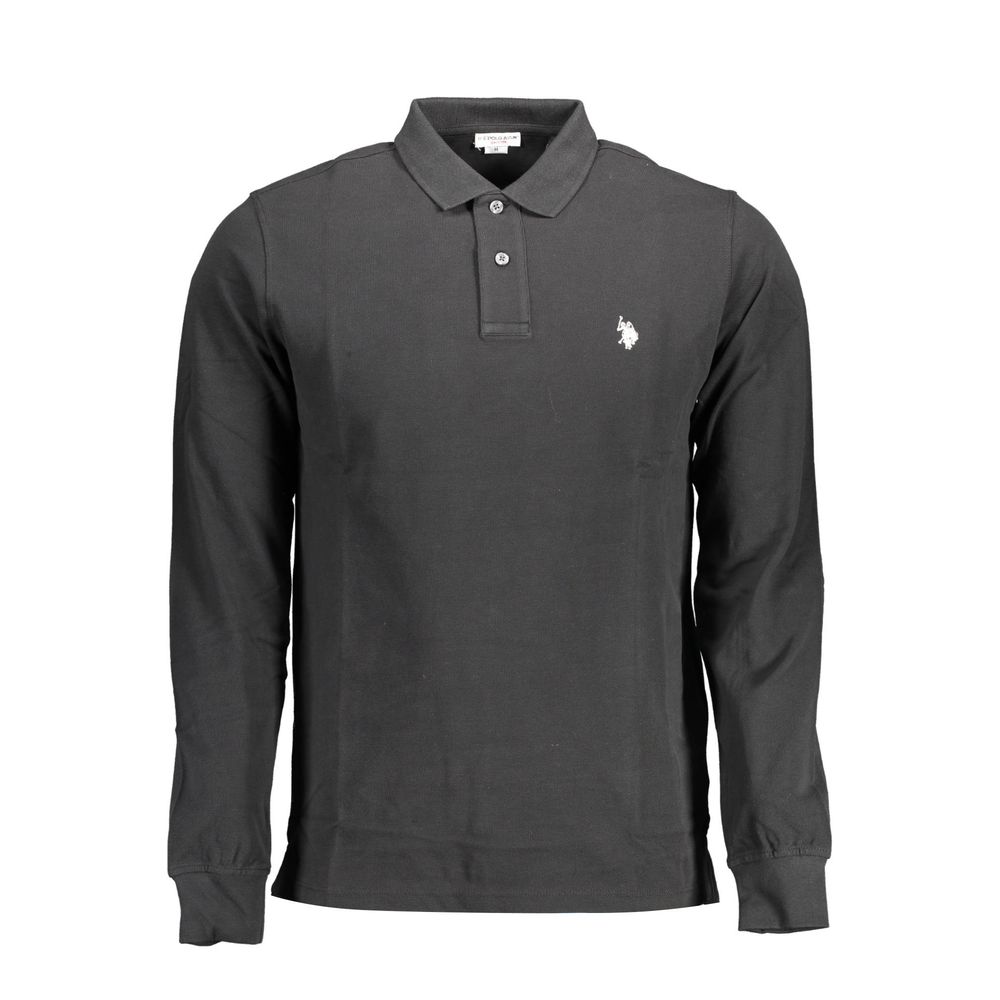 Polo noir en coton US POLO ASSN.