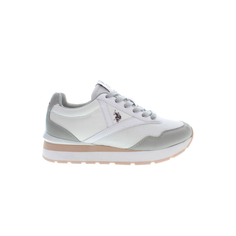 Baskets blanches en polyester US POLO ASSN.