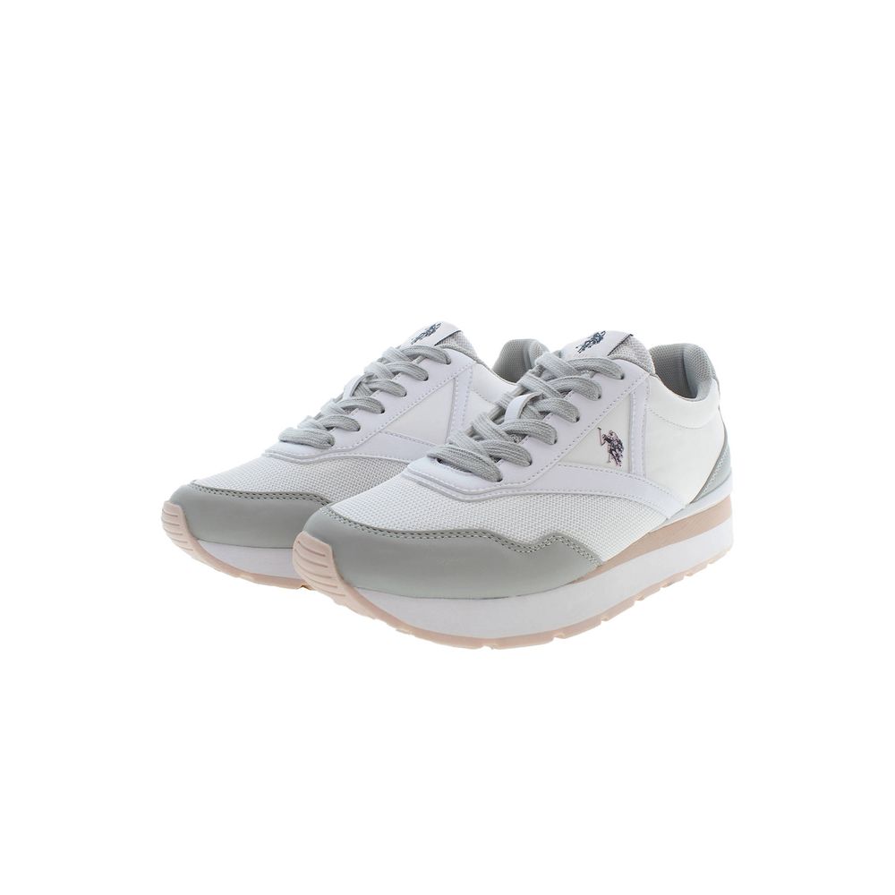 Baskets blanches en polyester US POLO ASSN.