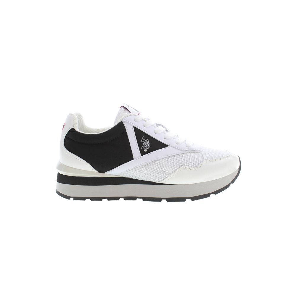 Baskets blanches en polyester US POLO ASSN.