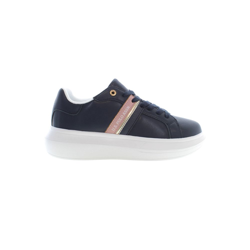 Baskets bleues en polyester US POLO ASSN.