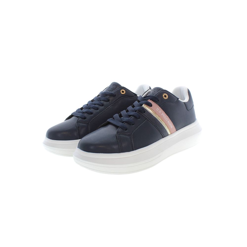 Baskets bleues en polyester US POLO ASSN.