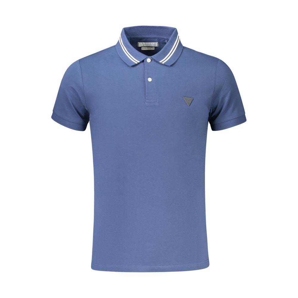 Polo en coton bleu Guess Jeans
