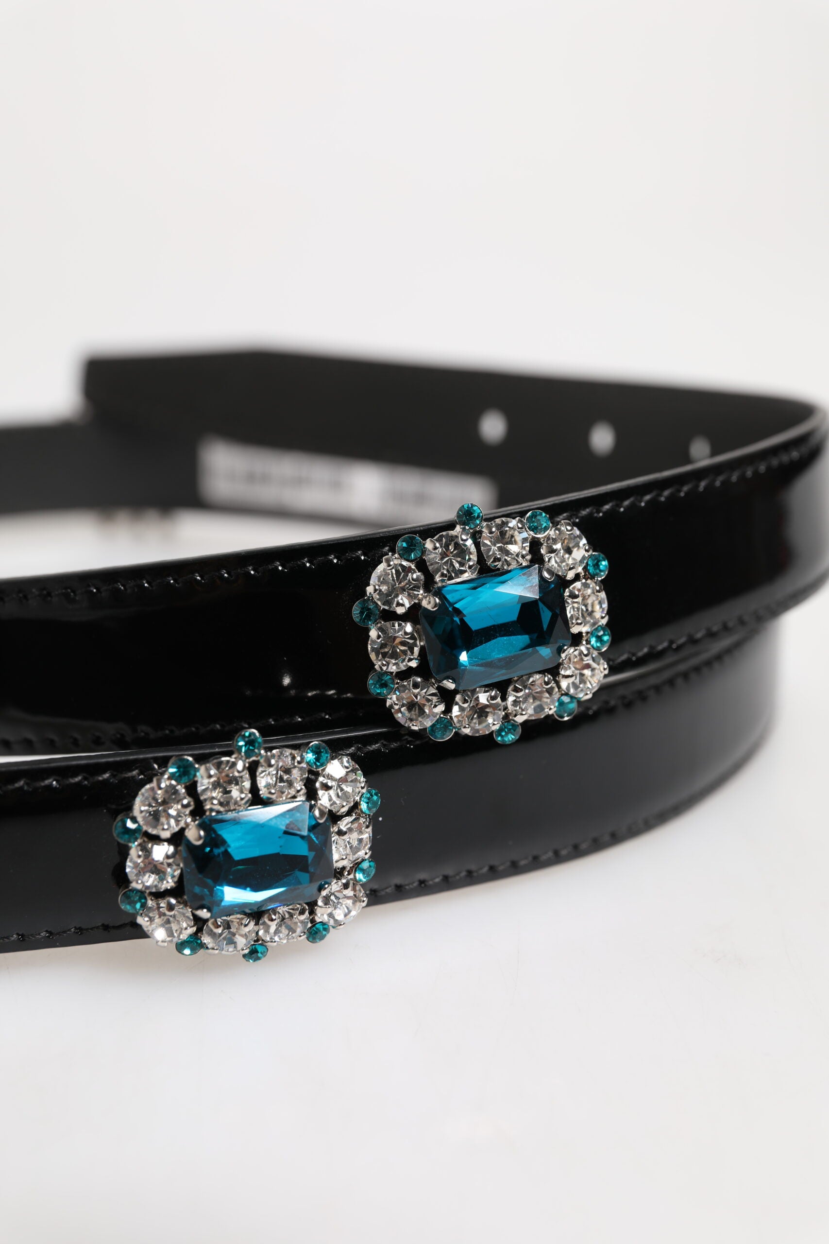Ceinture à boucle en métal noir ornée du logo Dolce &amp; Gabbana