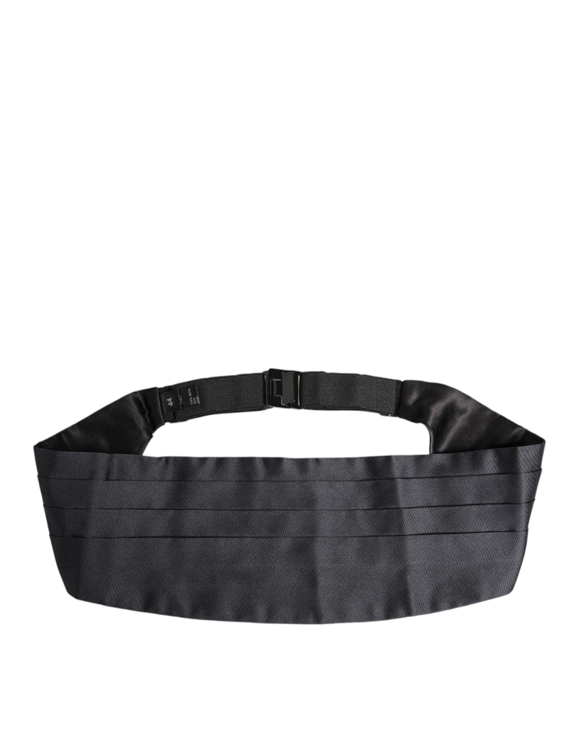 Ceinture Dolce &amp; Gabbana bleu foncé 100 % soie