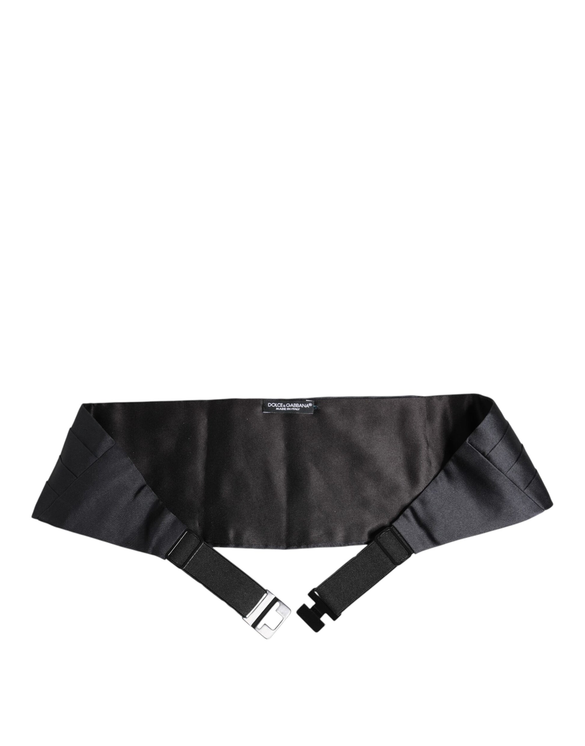 Ceinture Dolce &amp; Gabbana bleu foncé 100 % soie