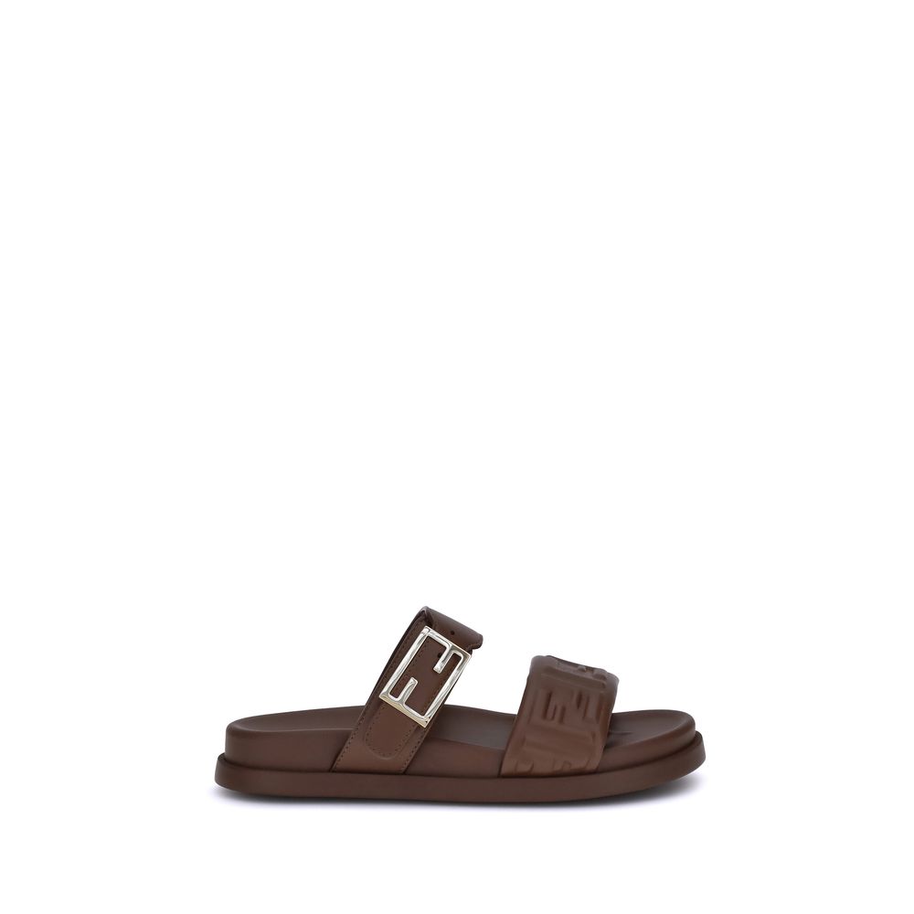 Sandales à logo Fendi