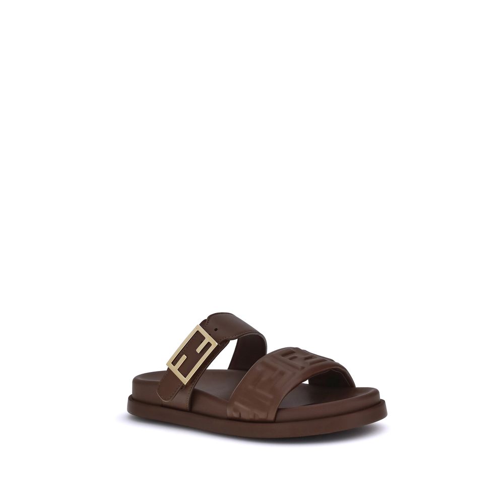 Sandales à logo Fendi