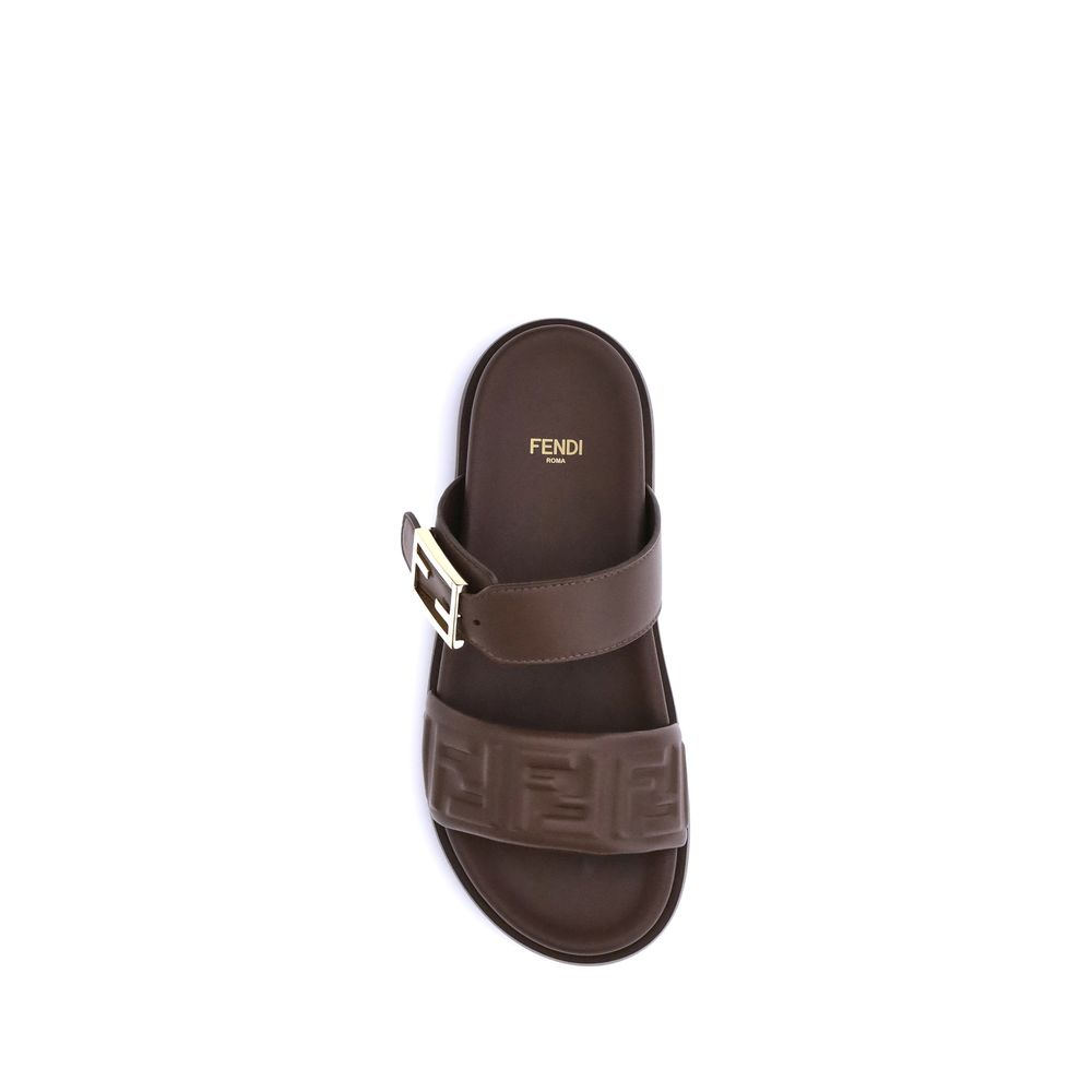 Sandales à logo Fendi