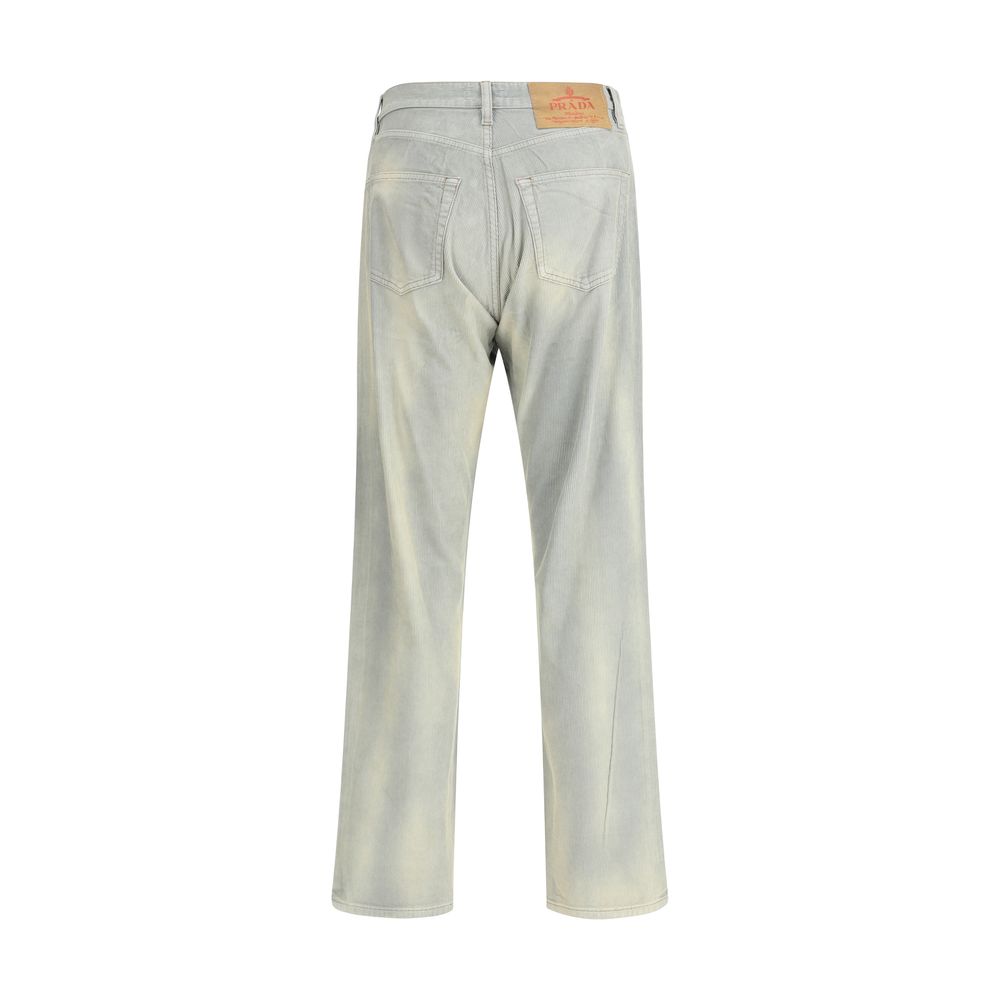 Pantalon en velours Prada