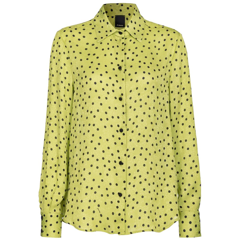 Chemise verte en polyester PINKO
