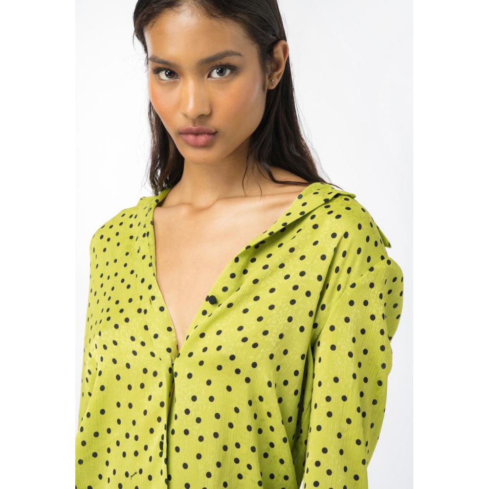 Chemise verte en polyester PINKO