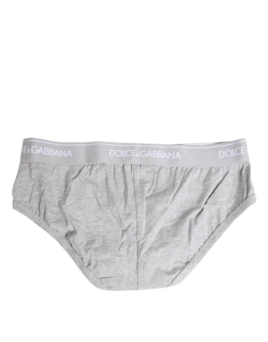 Sous-vêtement régulier en coton stretch gris Dolce &amp; Gabbana