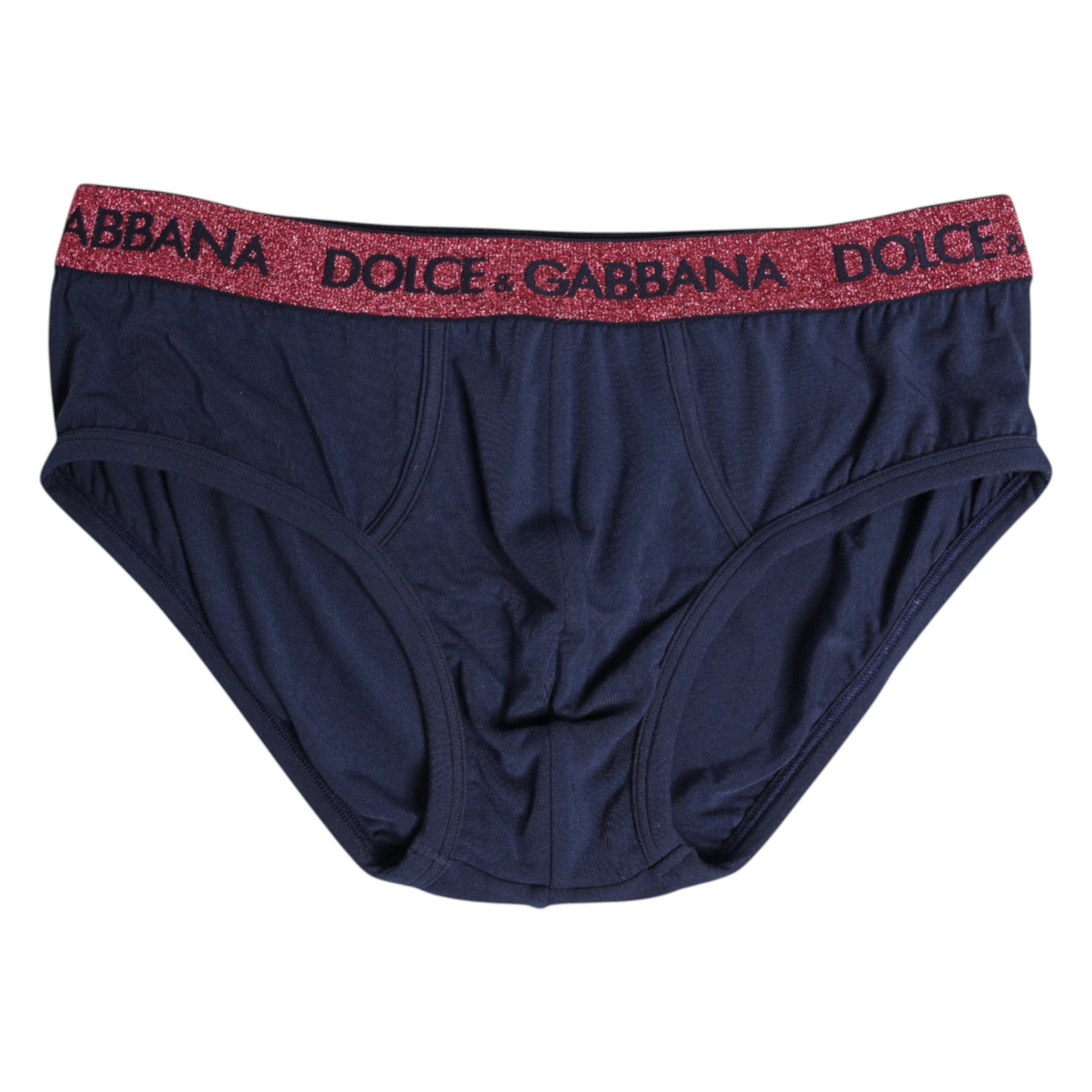 Sous-vêtement classique extensible Dolce &amp; Gabbana à logo bleu et rouge