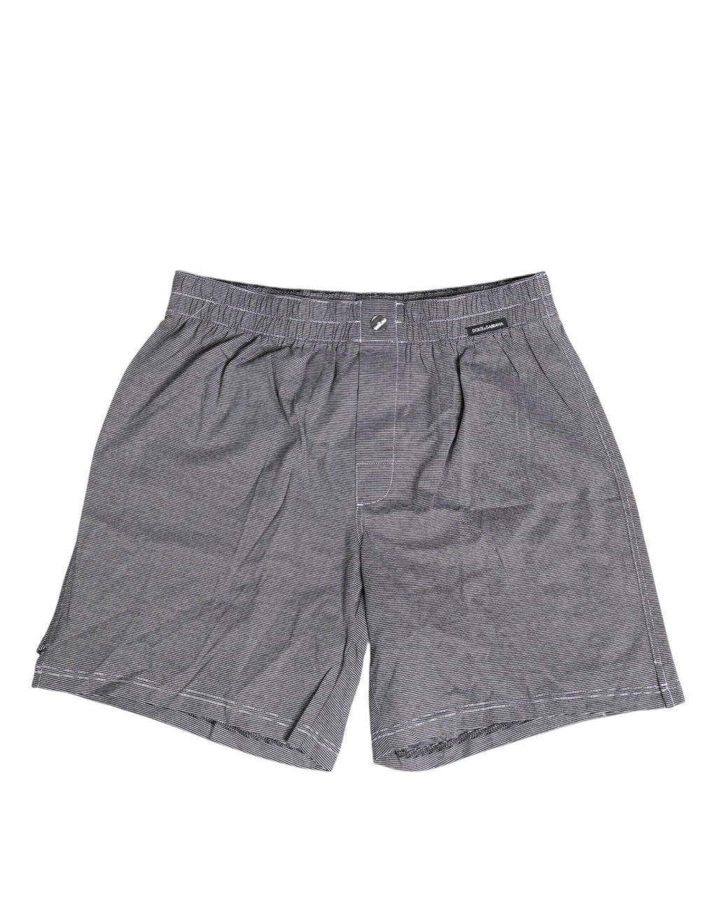 Boxer classique en coton à rayures grises Dolce &amp; Gabbana