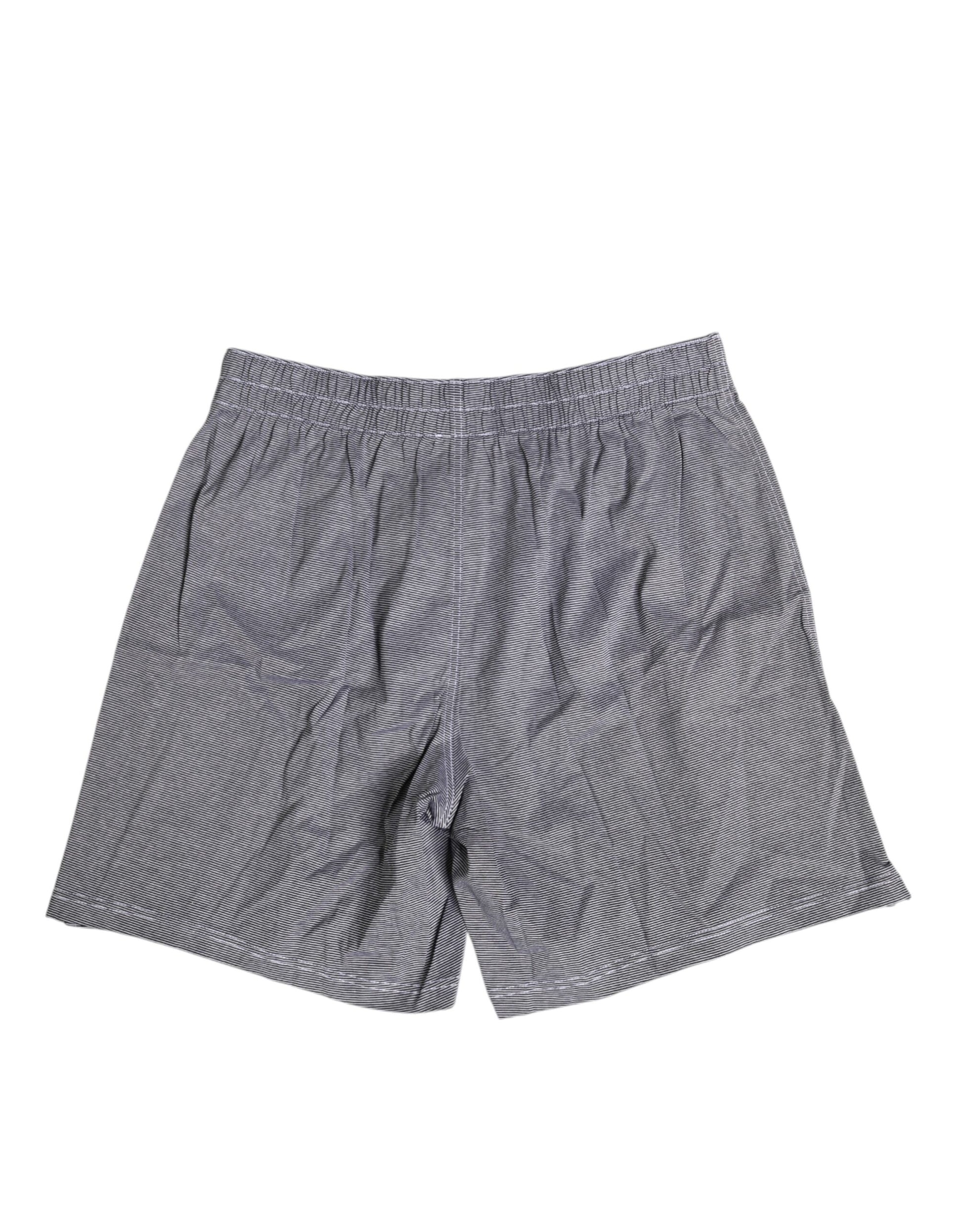 Boxer classique en coton à rayures grises Dolce &amp; Gabbana