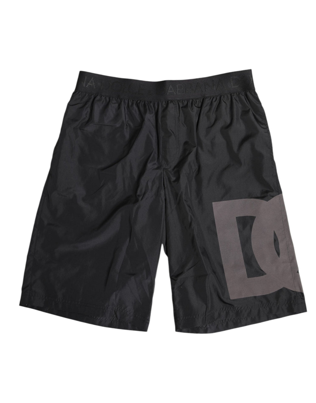 Maillot de bain Dolce &amp; Gabbana noir avec logo imprimé pour homme