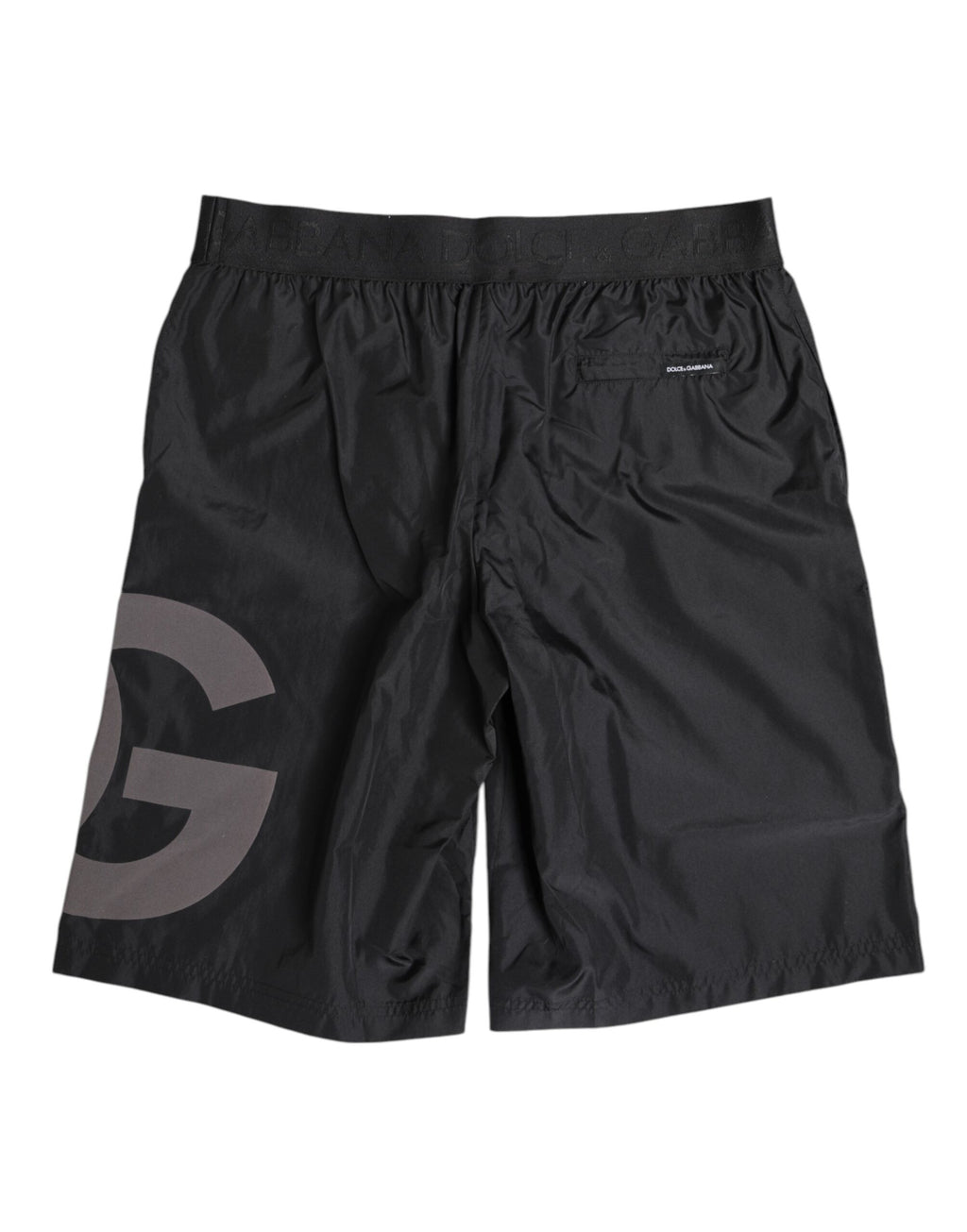 Maillot de bain Dolce &amp; Gabbana noir avec logo imprimé pour homme