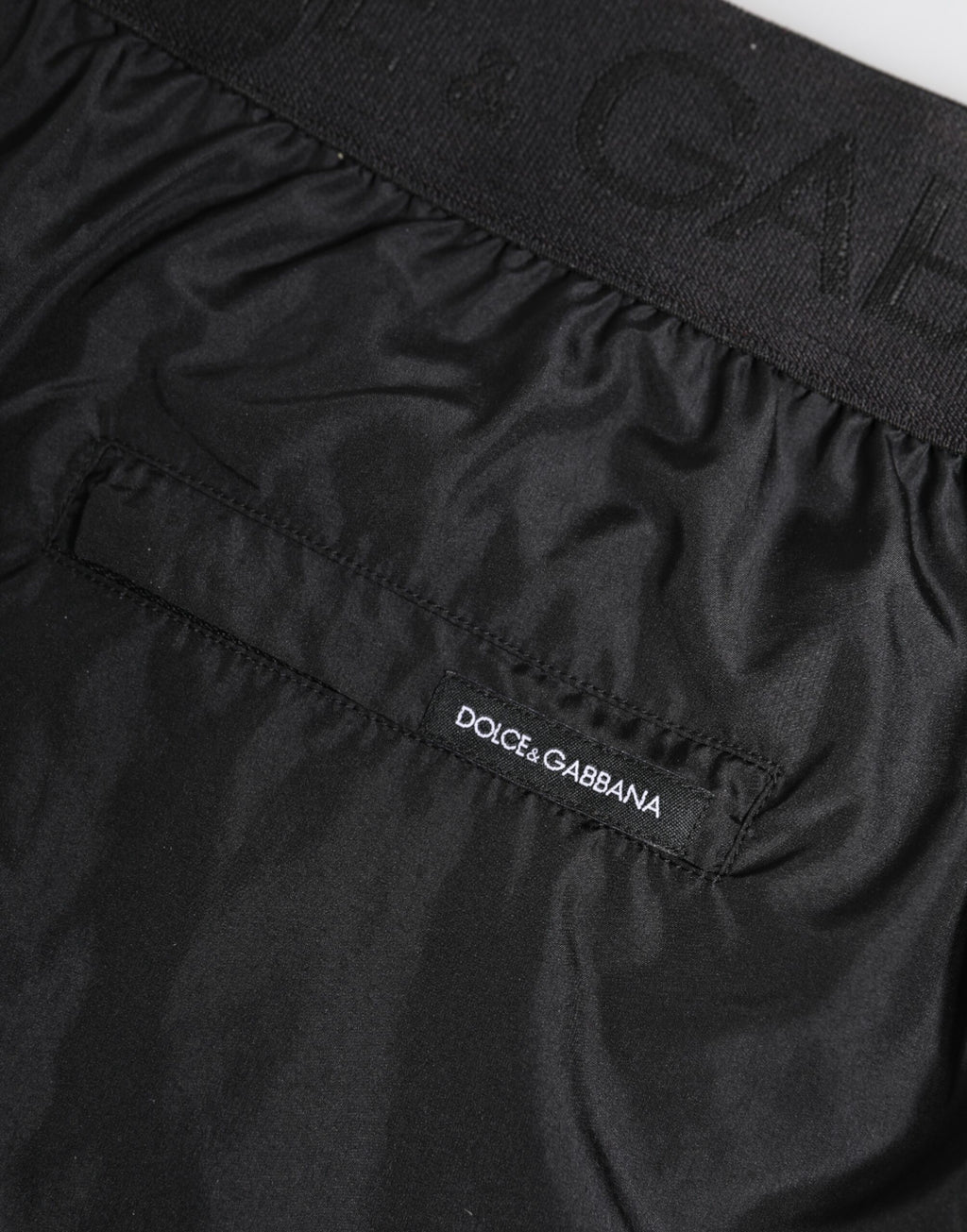 Maillot de bain Dolce &amp; Gabbana noir avec logo imprimé pour homme
