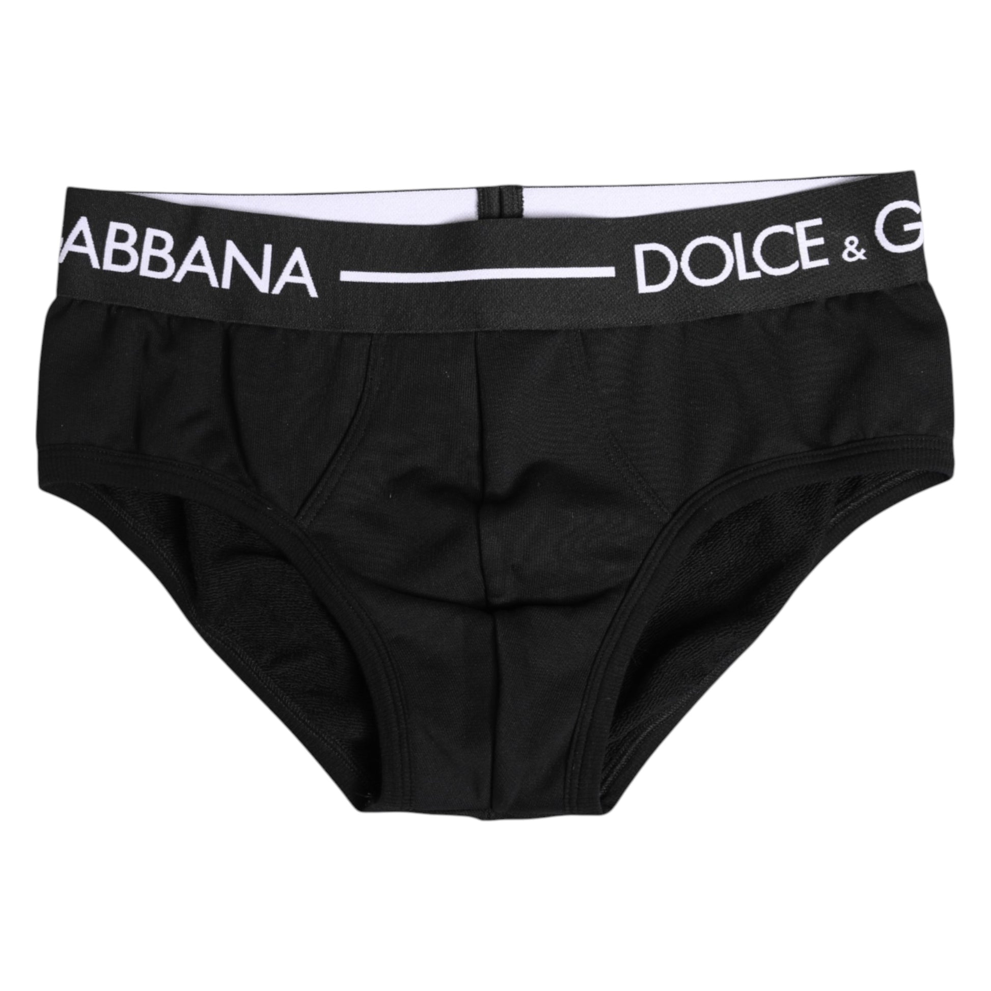 Sous-vêtement classique en coton stretch noir Dolce &amp; Gabbana