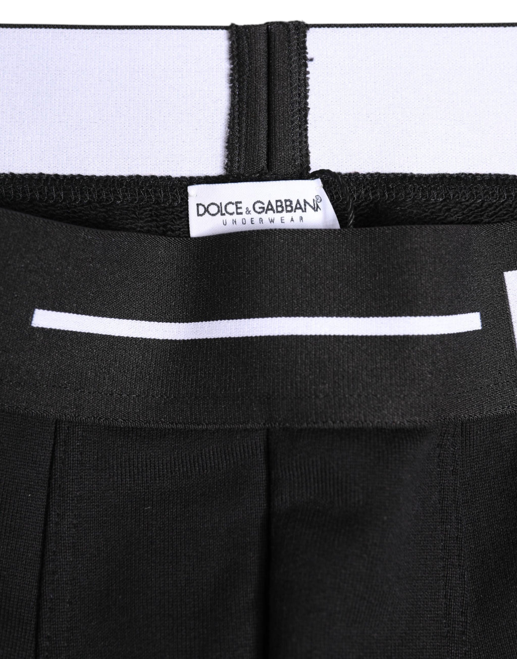 Boxer classique en coton stretch noir Dolce &amp; Gabbana