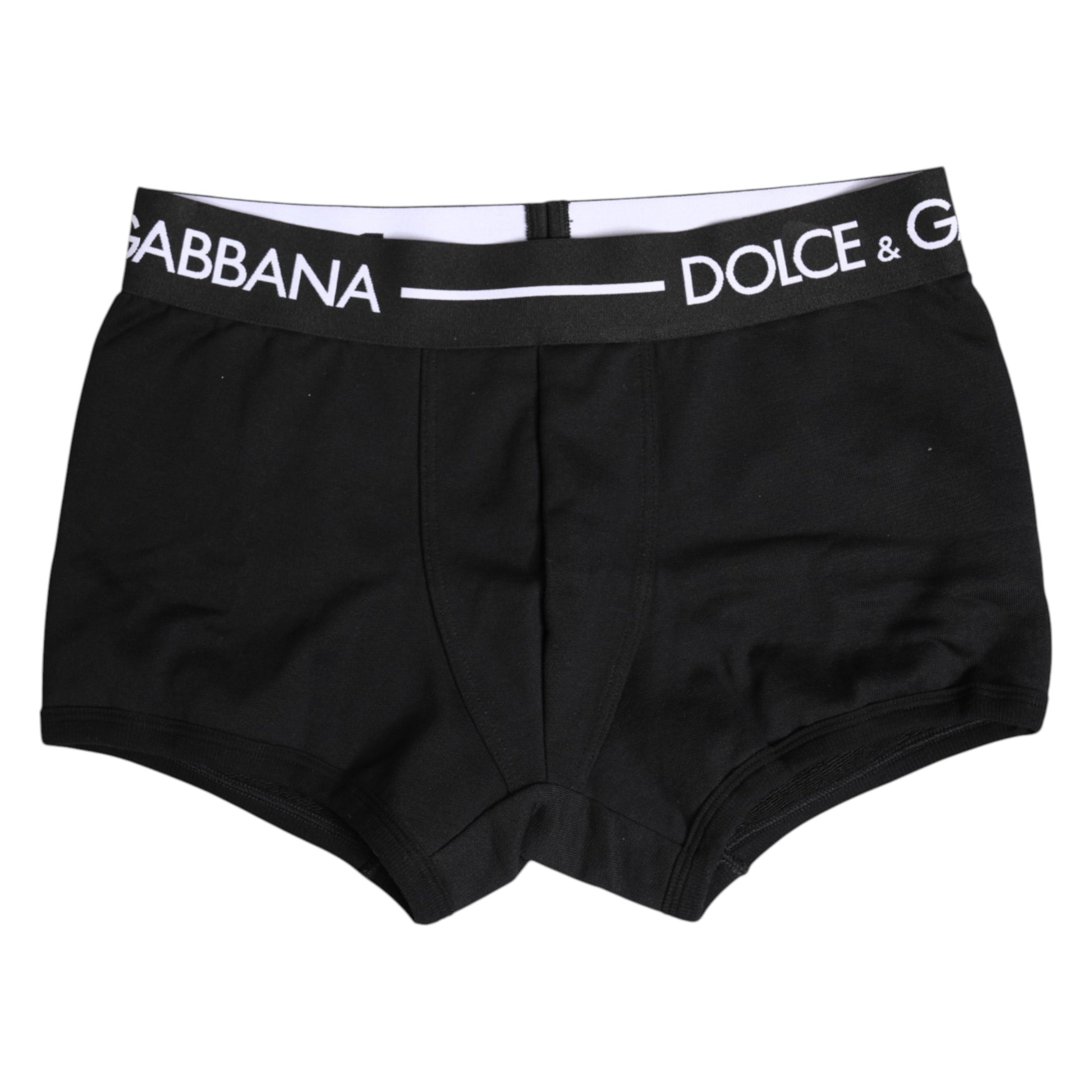 Boxer classique en coton stretch noir Dolce &amp; Gabbana