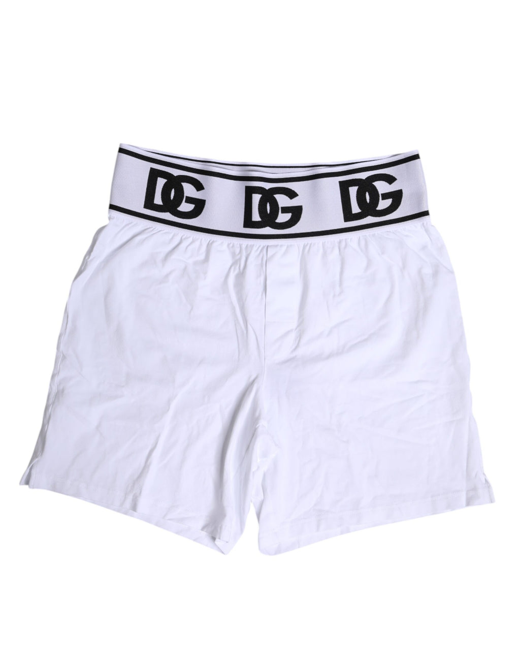 Boxer classique en coton stretch blanc Dolce &amp; Gabbana