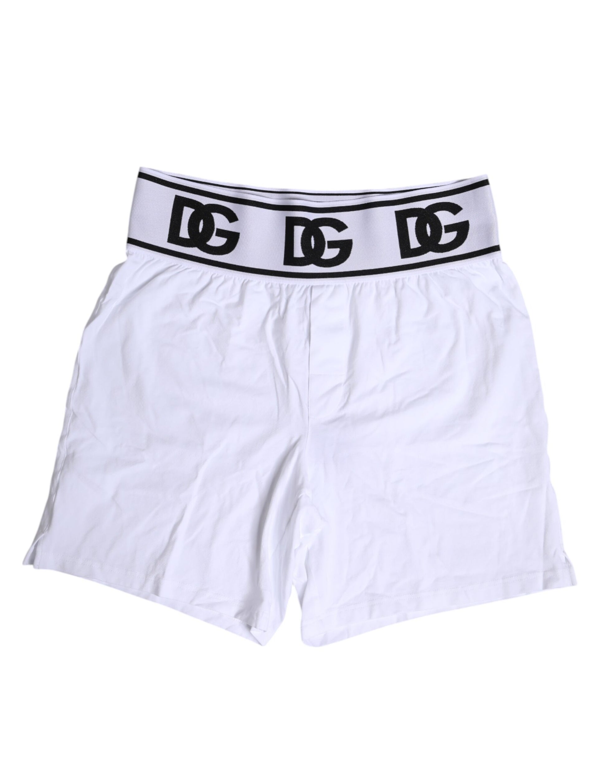 Boxer classique en coton stretch blanc Dolce &amp; Gabbana