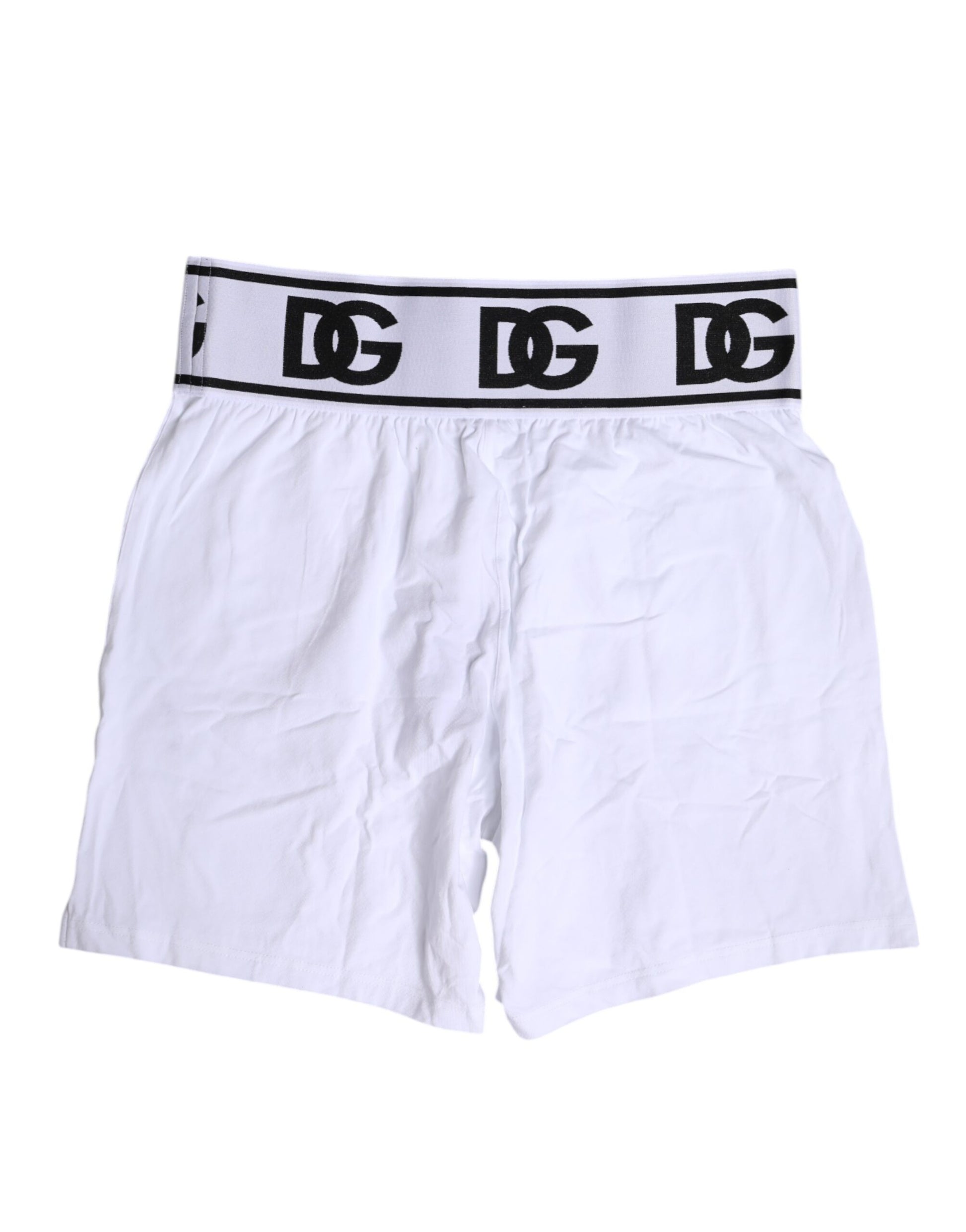 Boxer classique en coton stretch blanc Dolce &amp; Gabbana