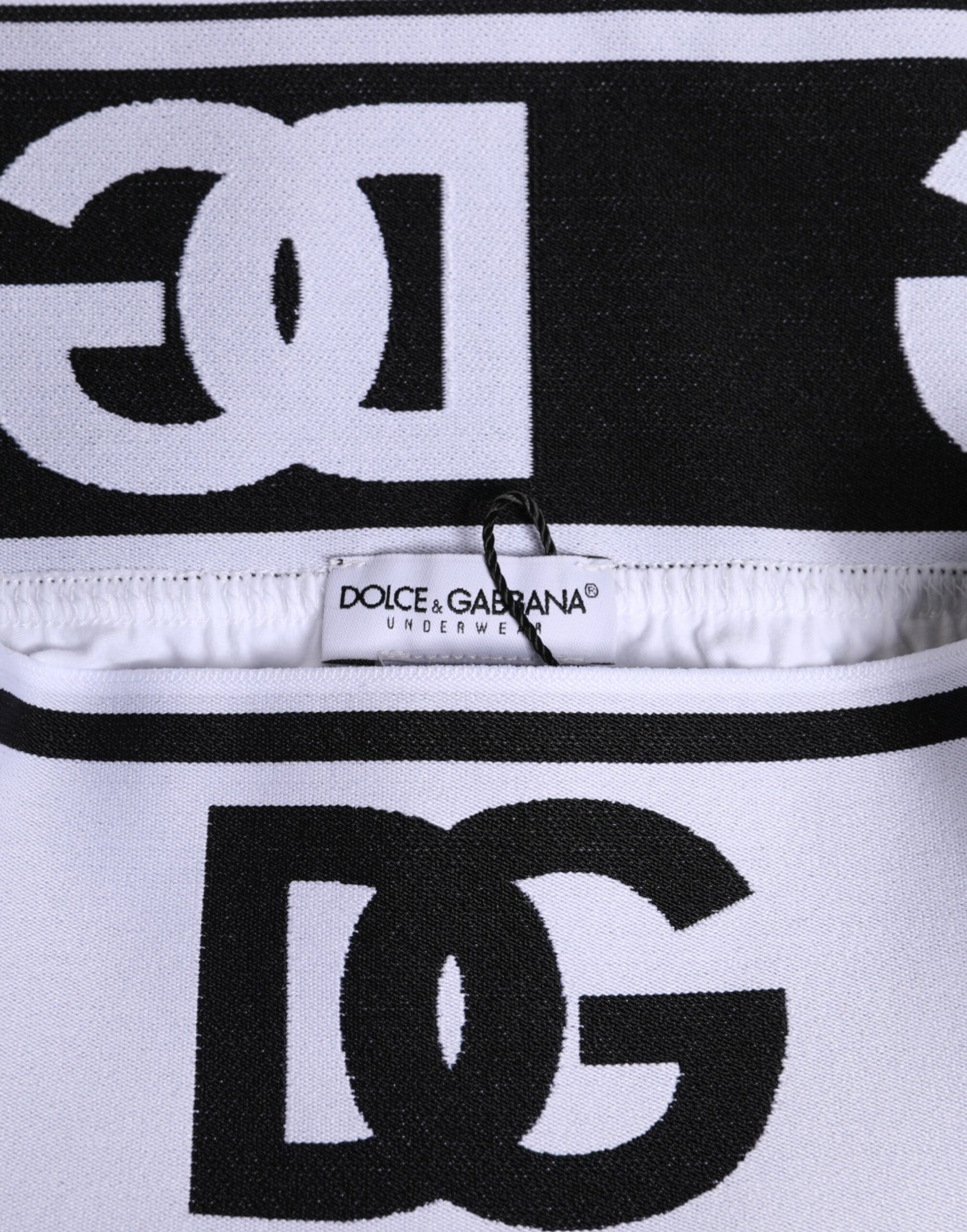 Boxer classique en coton stretch blanc Dolce &amp; Gabbana