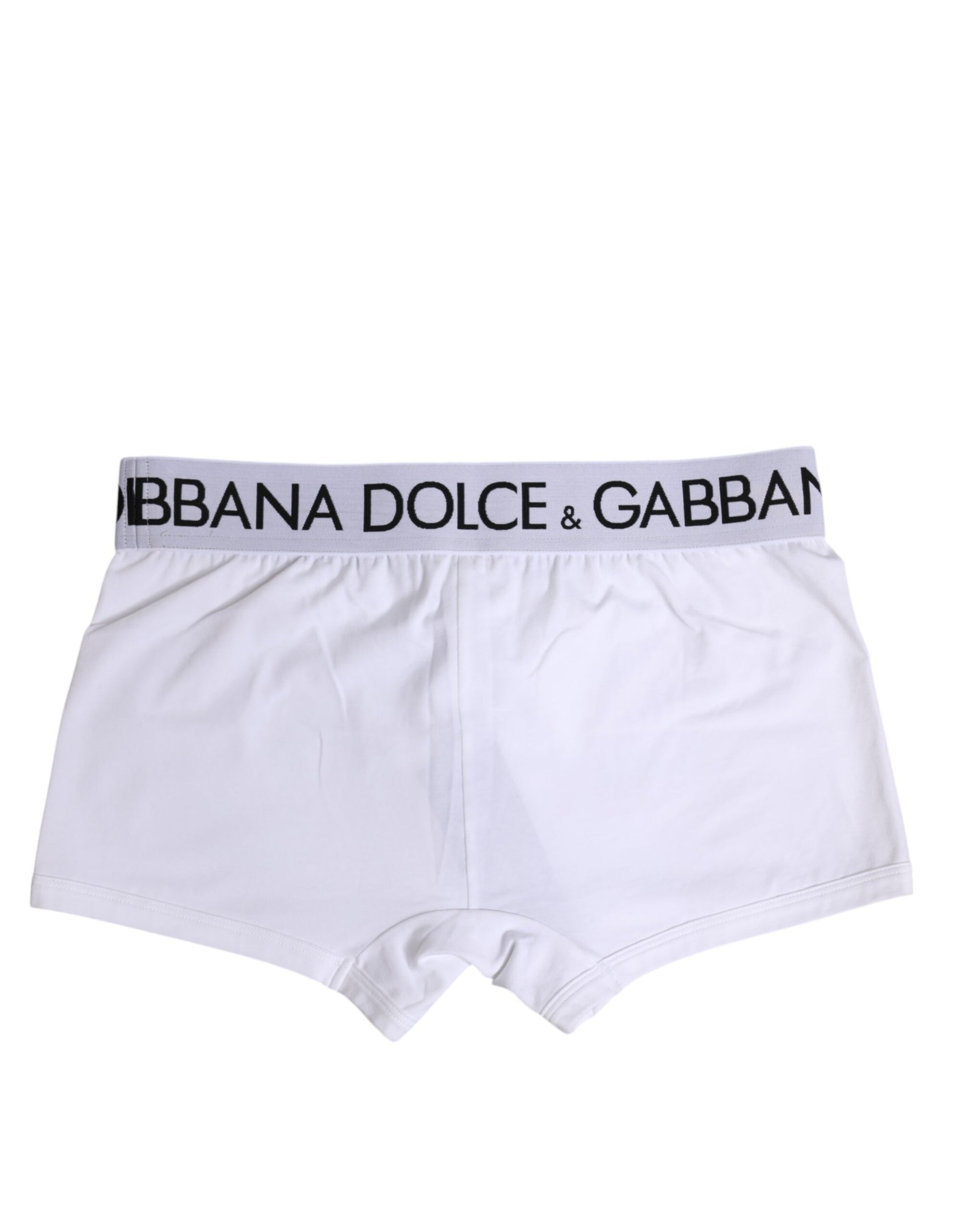 Boxer classique en coton stretch blanc Dolce &amp; Gabbana