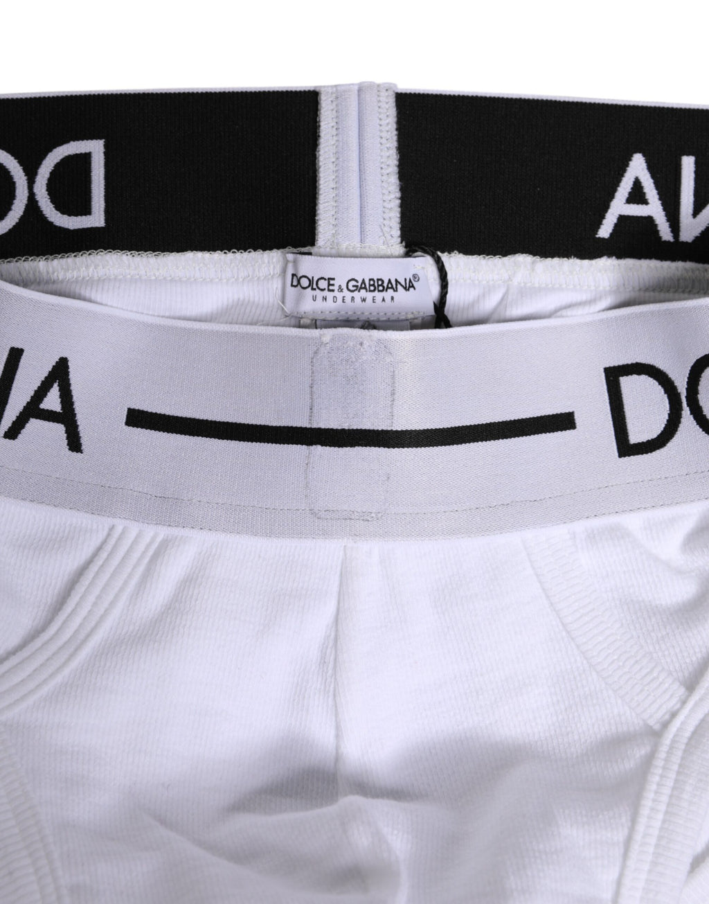 Sous-vêtement classique en coton stretch blanc Dolce &amp; Gabbana