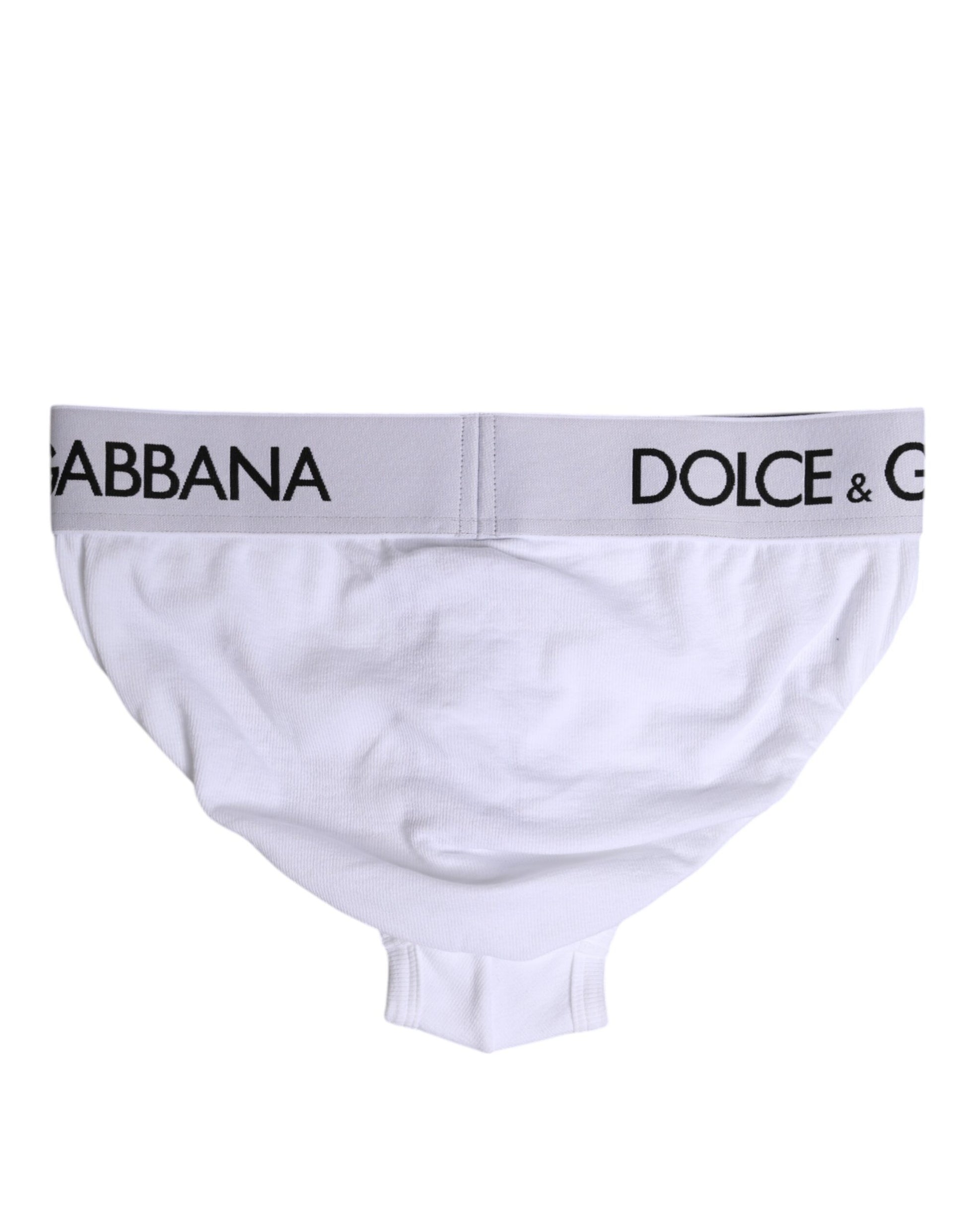Sous-vêtement classique en coton stretch blanc Dolce &amp; Gabbana