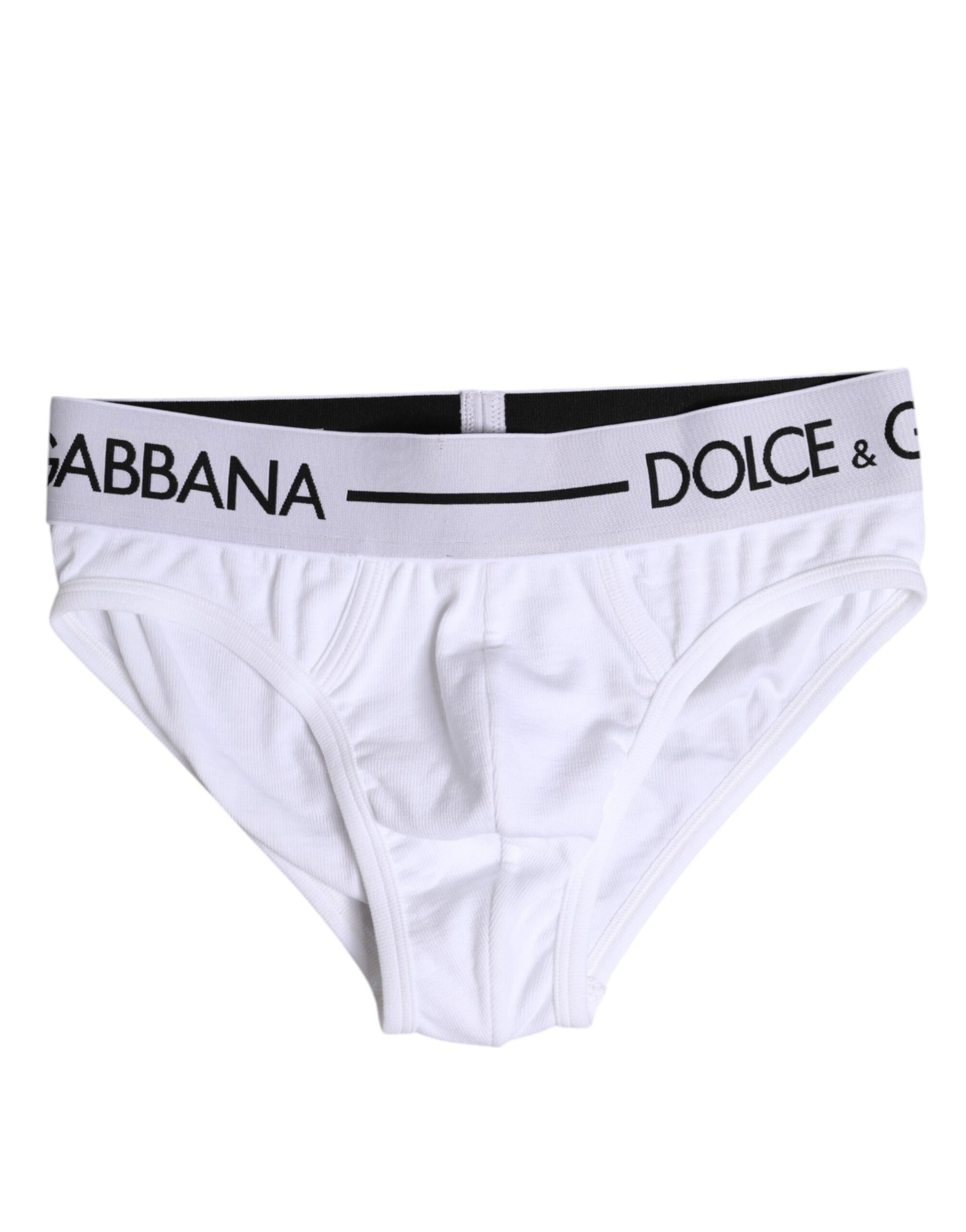 Sous-vêtement classique en coton stretch blanc Dolce &amp; Gabbana