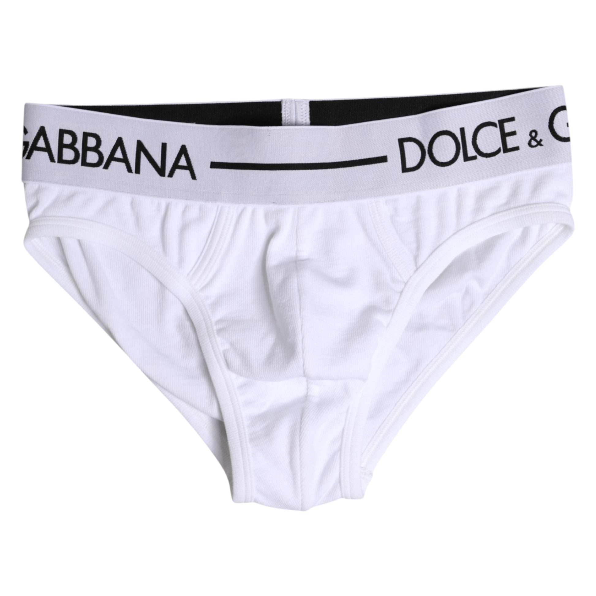 Sous-vêtement classique en coton stretch blanc Dolce &amp; Gabbana