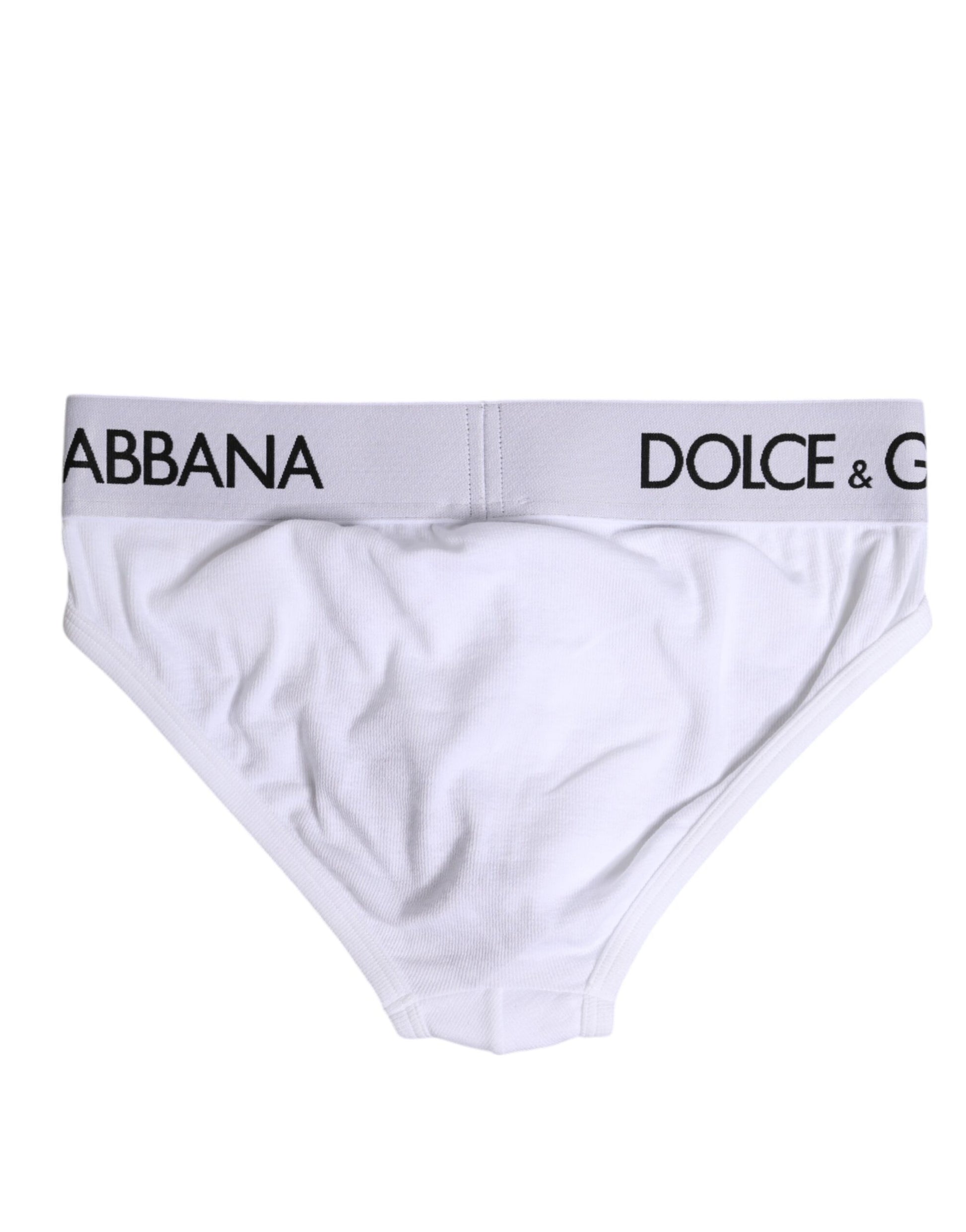 Sous-vêtement classique en coton stretch blanc Dolce &amp; Gabbana