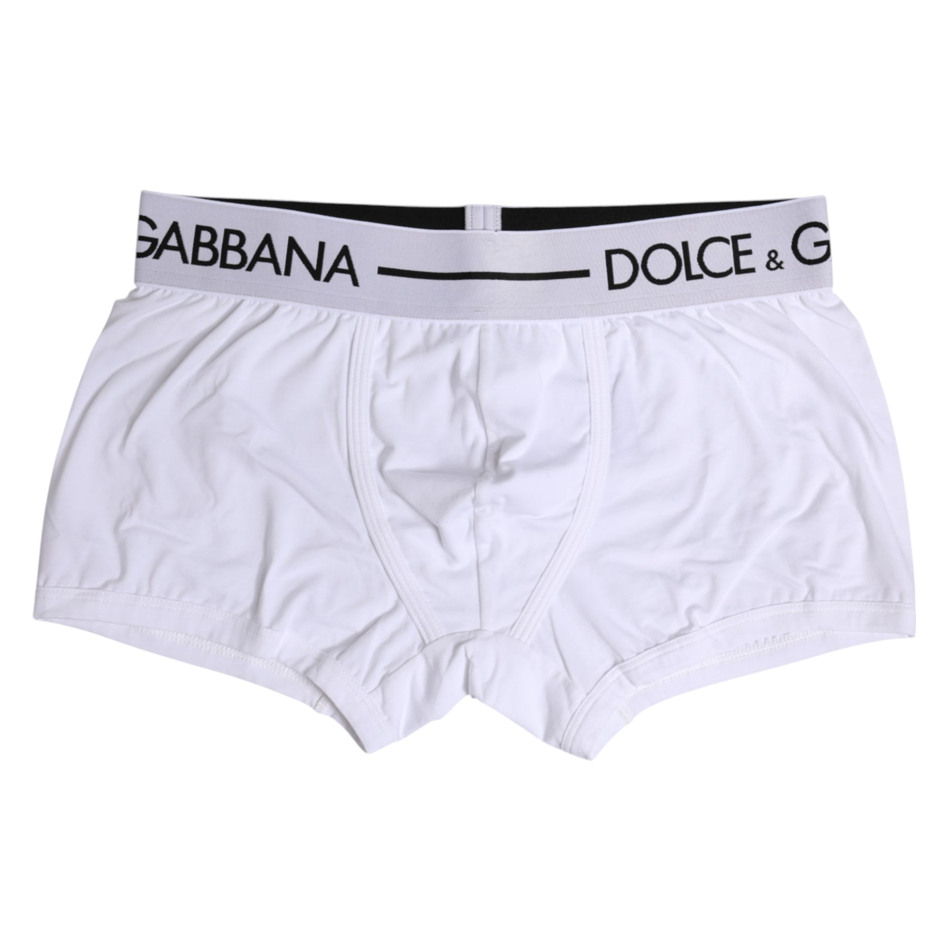 Boxer classique en coton stretch blanc Dolce &amp; Gabbana