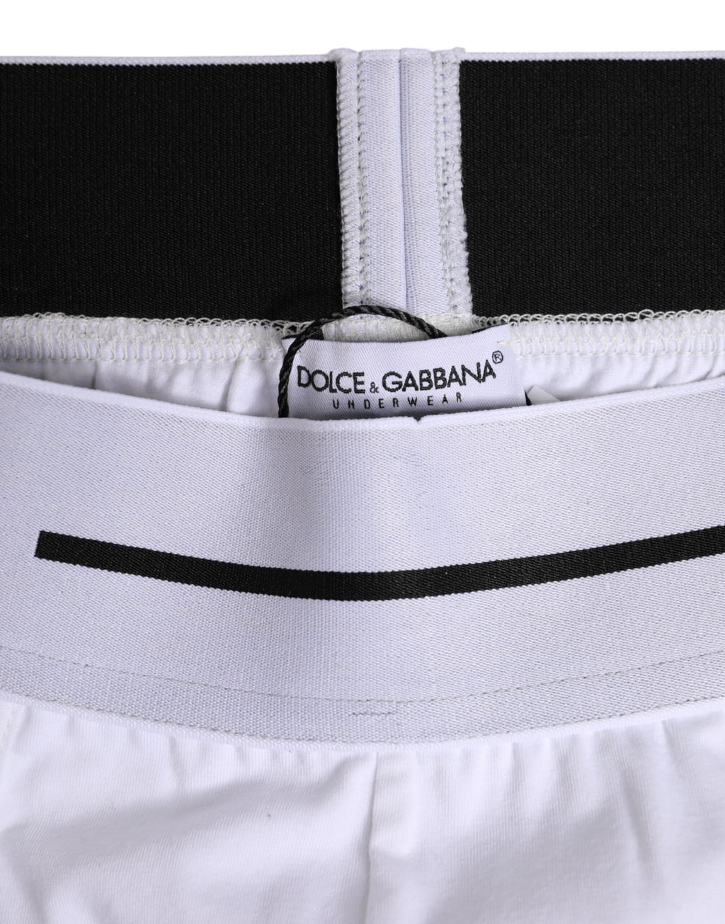 Boxer classique en coton stretch blanc Dolce &amp; Gabbana