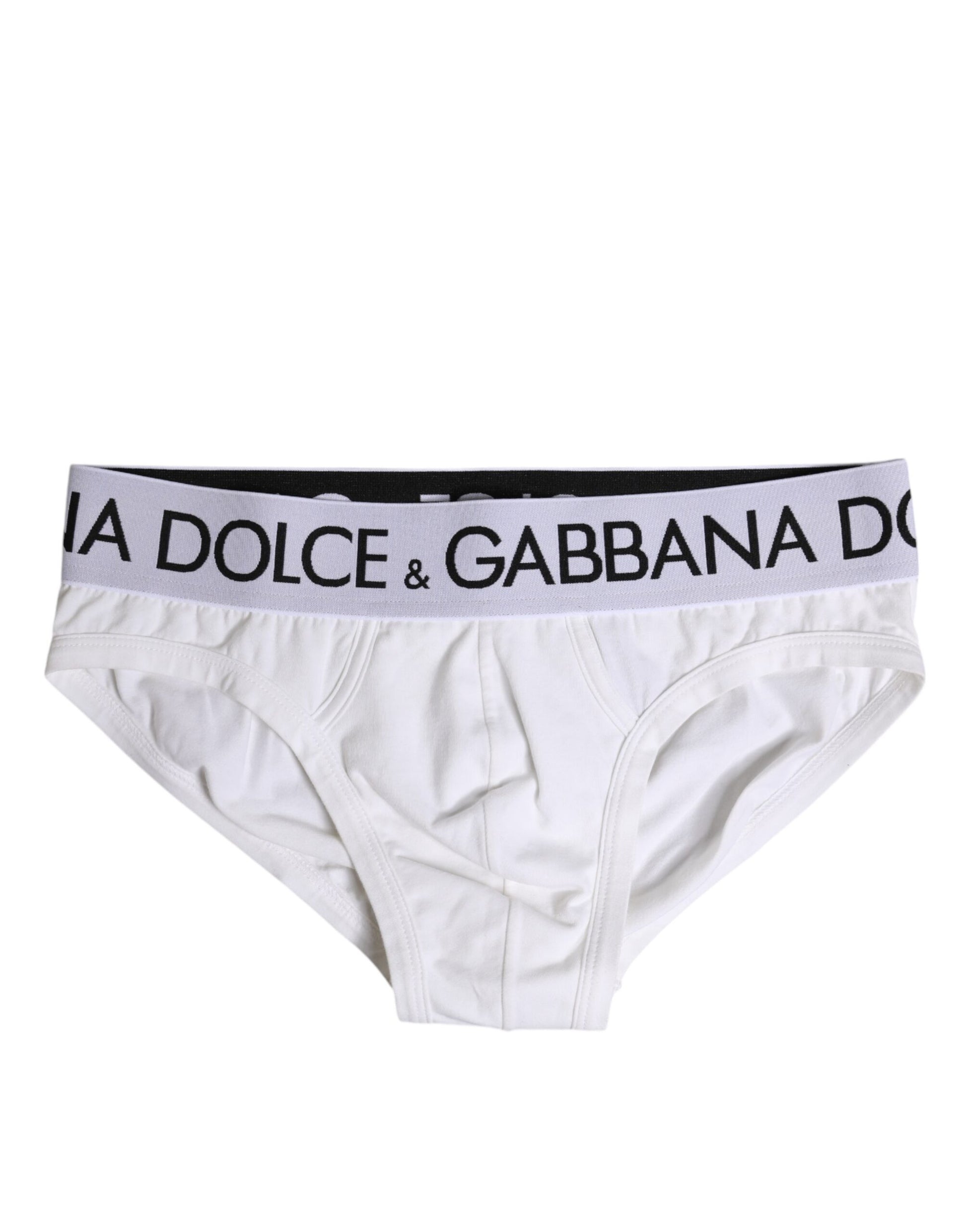 Sous-vêtement classique en coton stretch blanc Dolce &amp; Gabbana