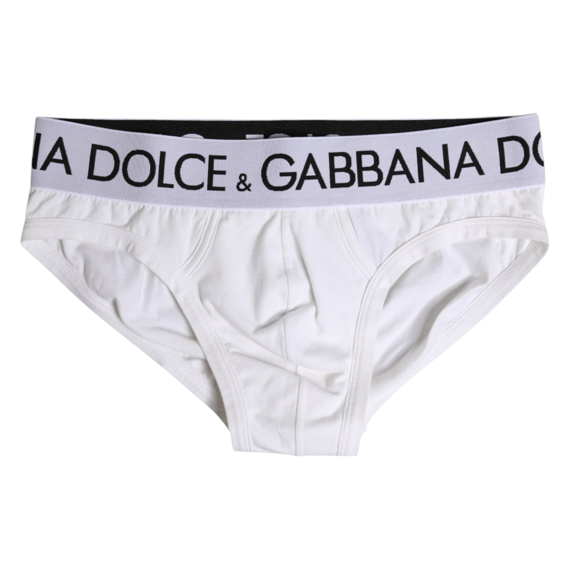 Sous-vêtement classique en coton stretch blanc Dolce &amp; Gabbana