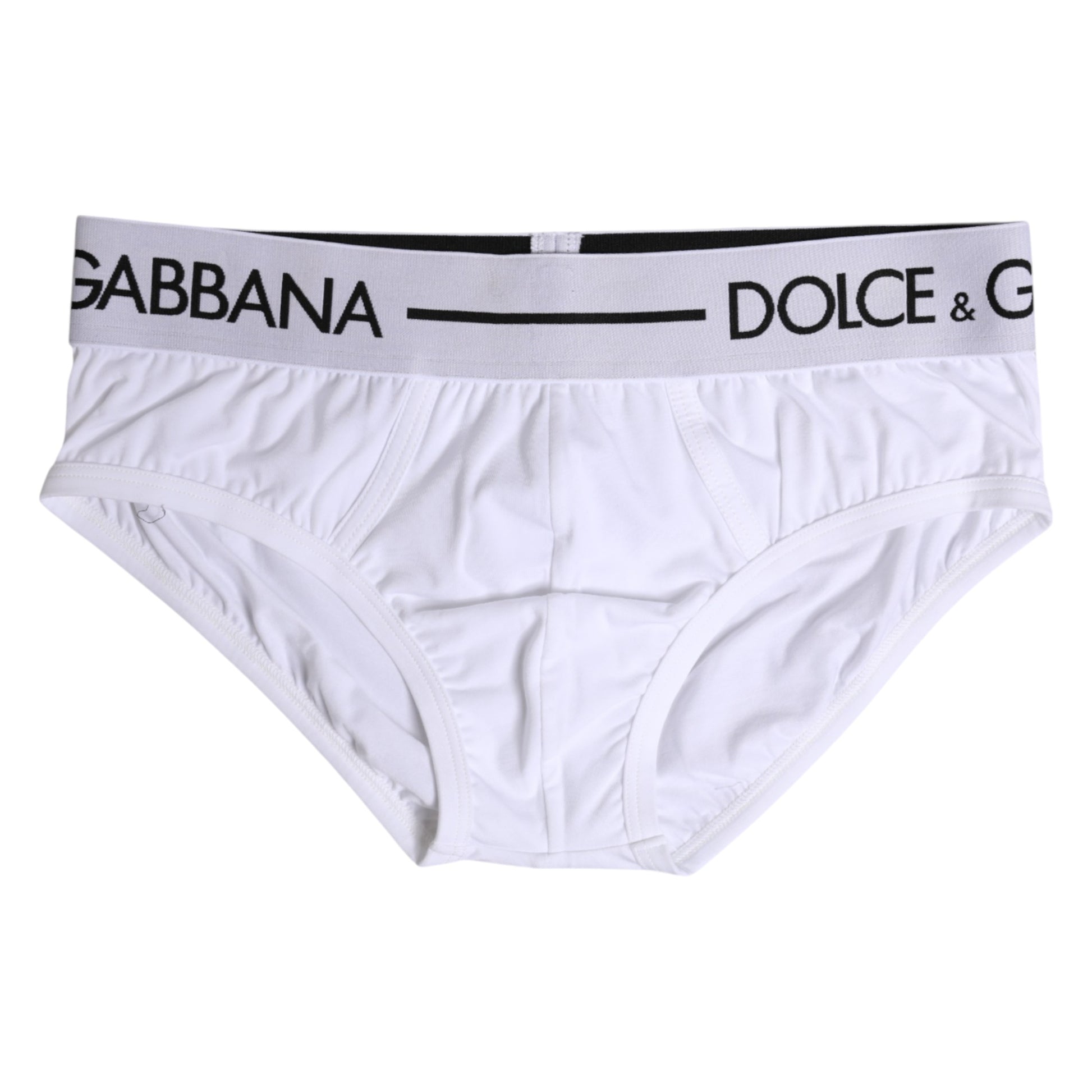 Sous-vêtement classique en coton stretch blanc Dolce &amp; Gabbana