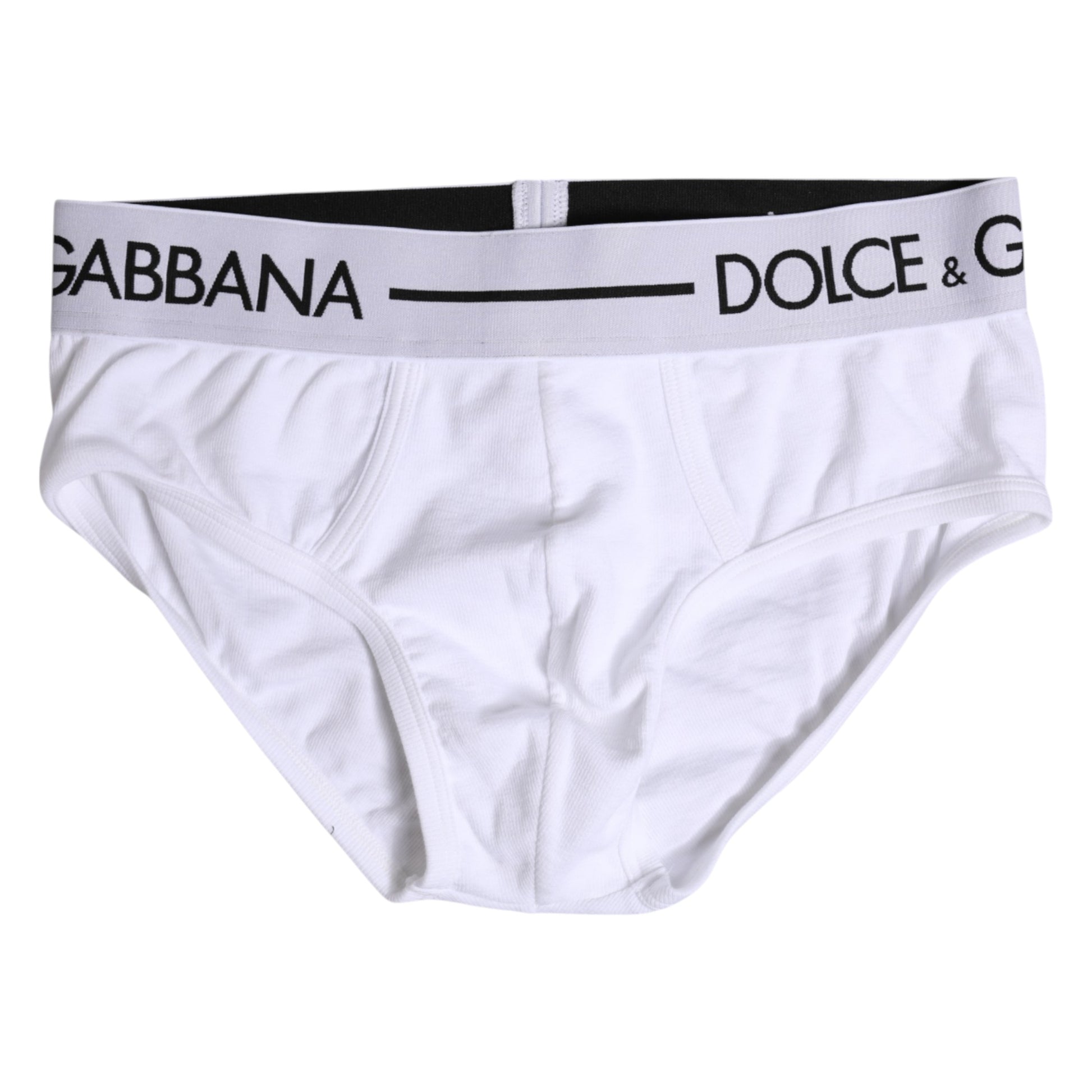 Sous-vêtement classique en coton stretch blanc Dolce &amp; Gabbana