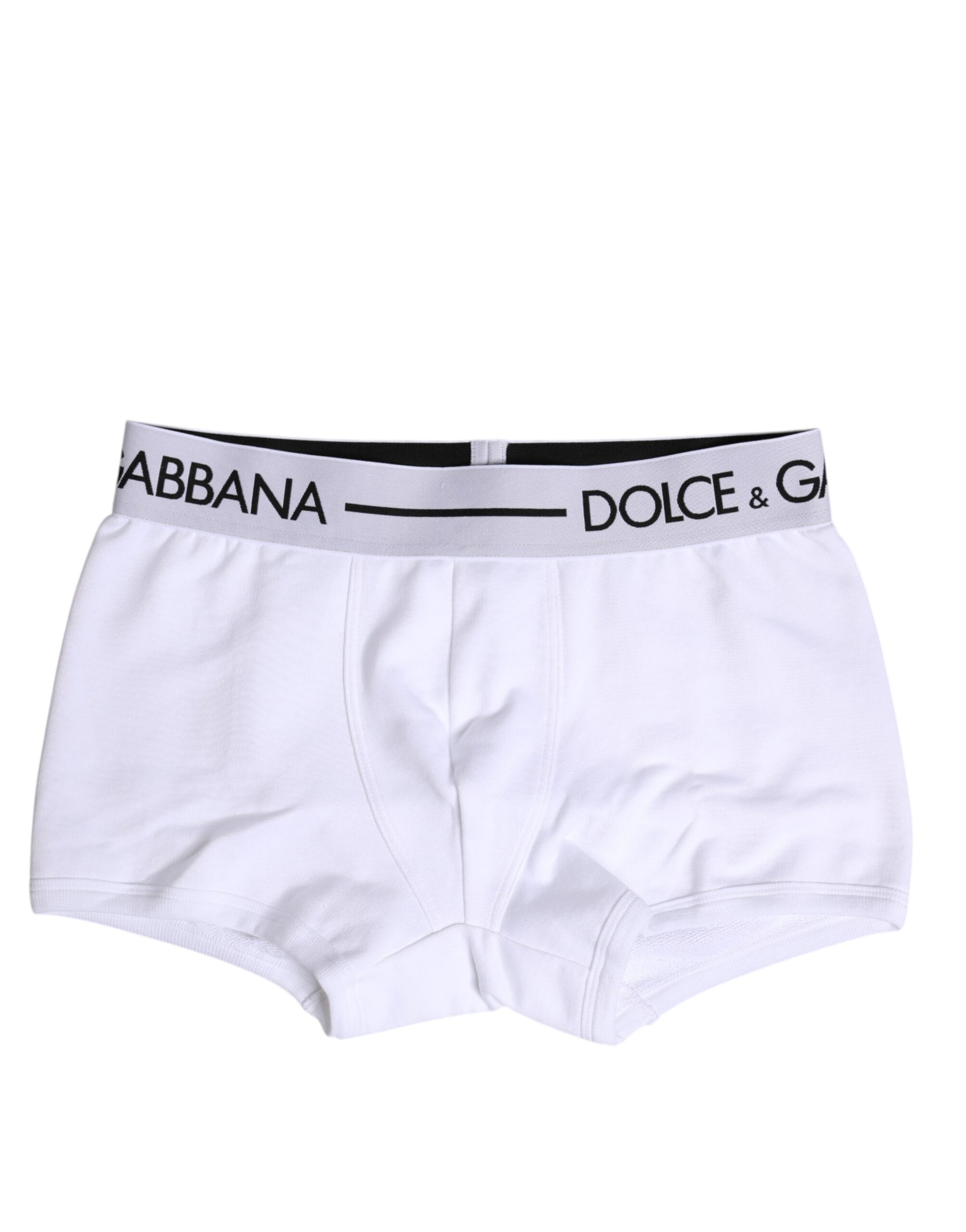 Boxer classique en coton stretch blanc Dolce &amp; Gabbana