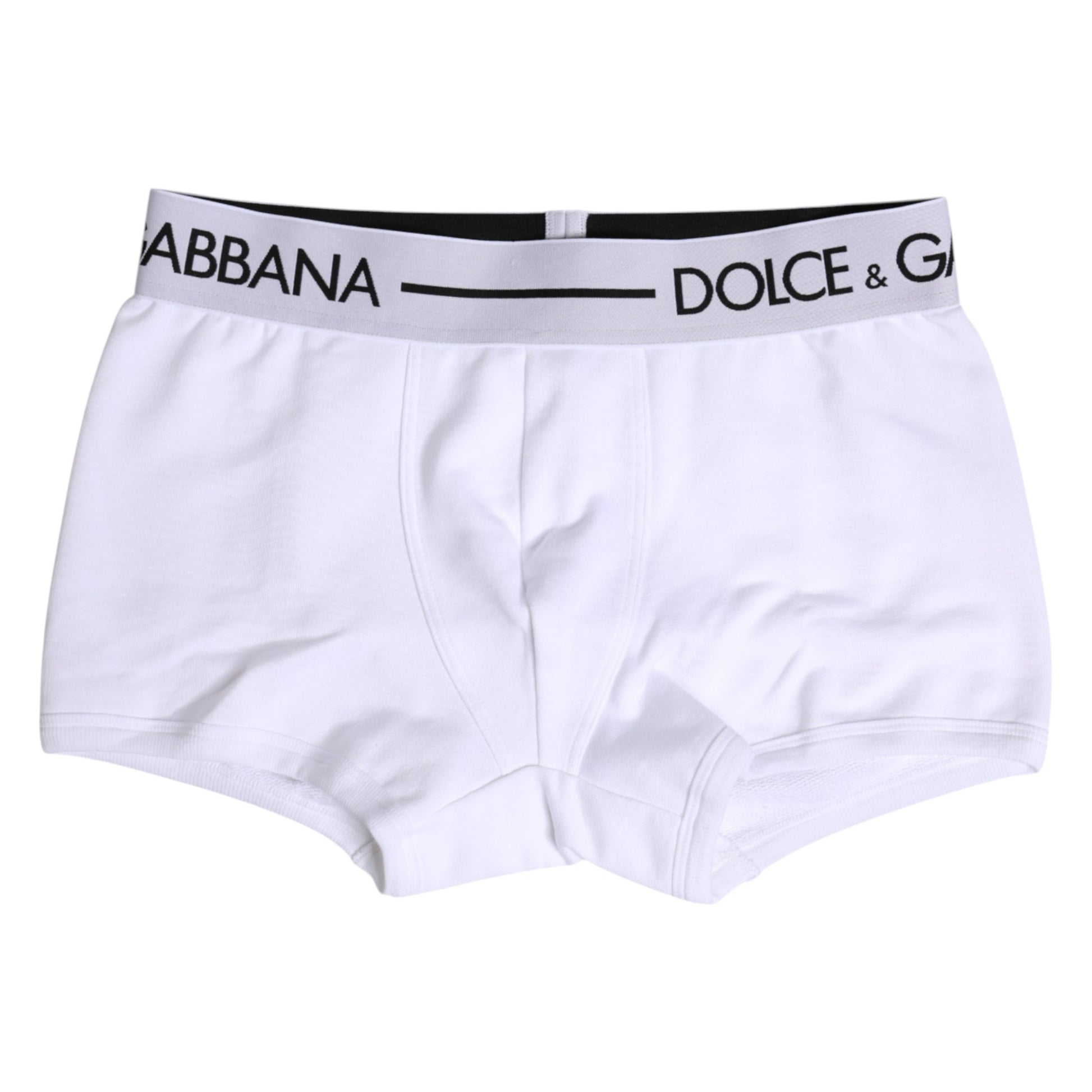 Boxer classique en coton stretch blanc Dolce &amp; Gabbana