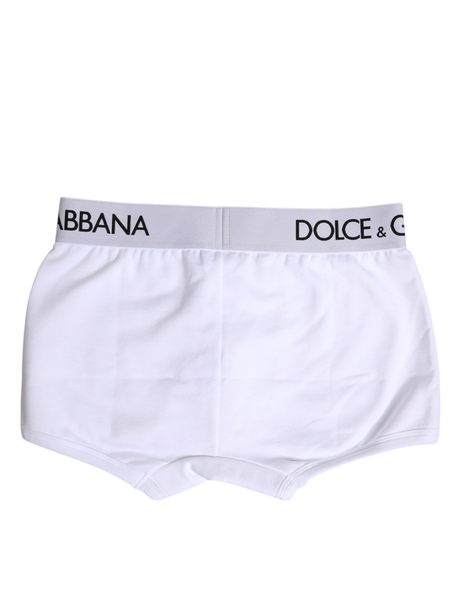 Boxer classique en coton stretch blanc Dolce &amp; Gabbana