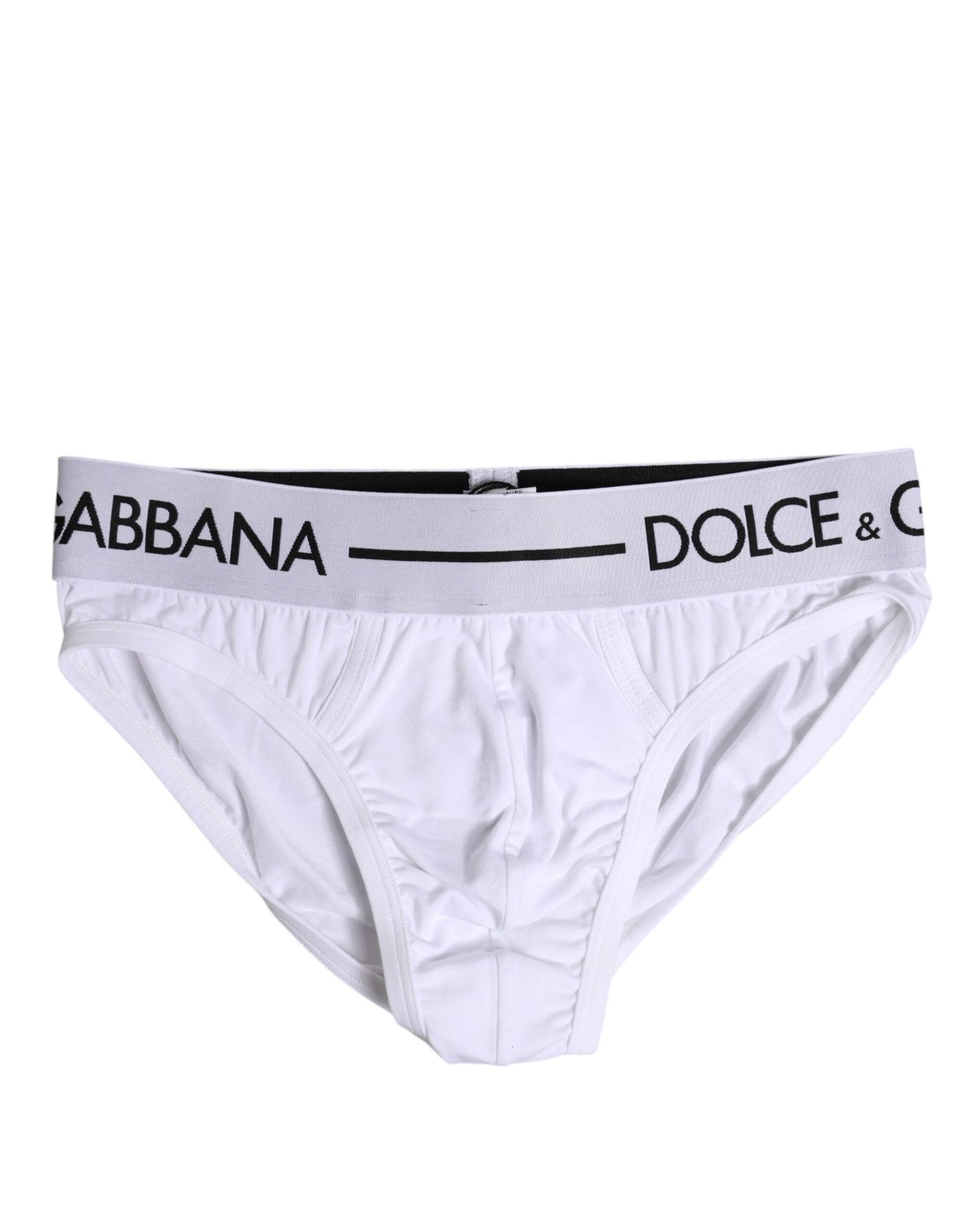 Sous-vêtement classique en coton stretch blanc Dolce &amp; Gabbana