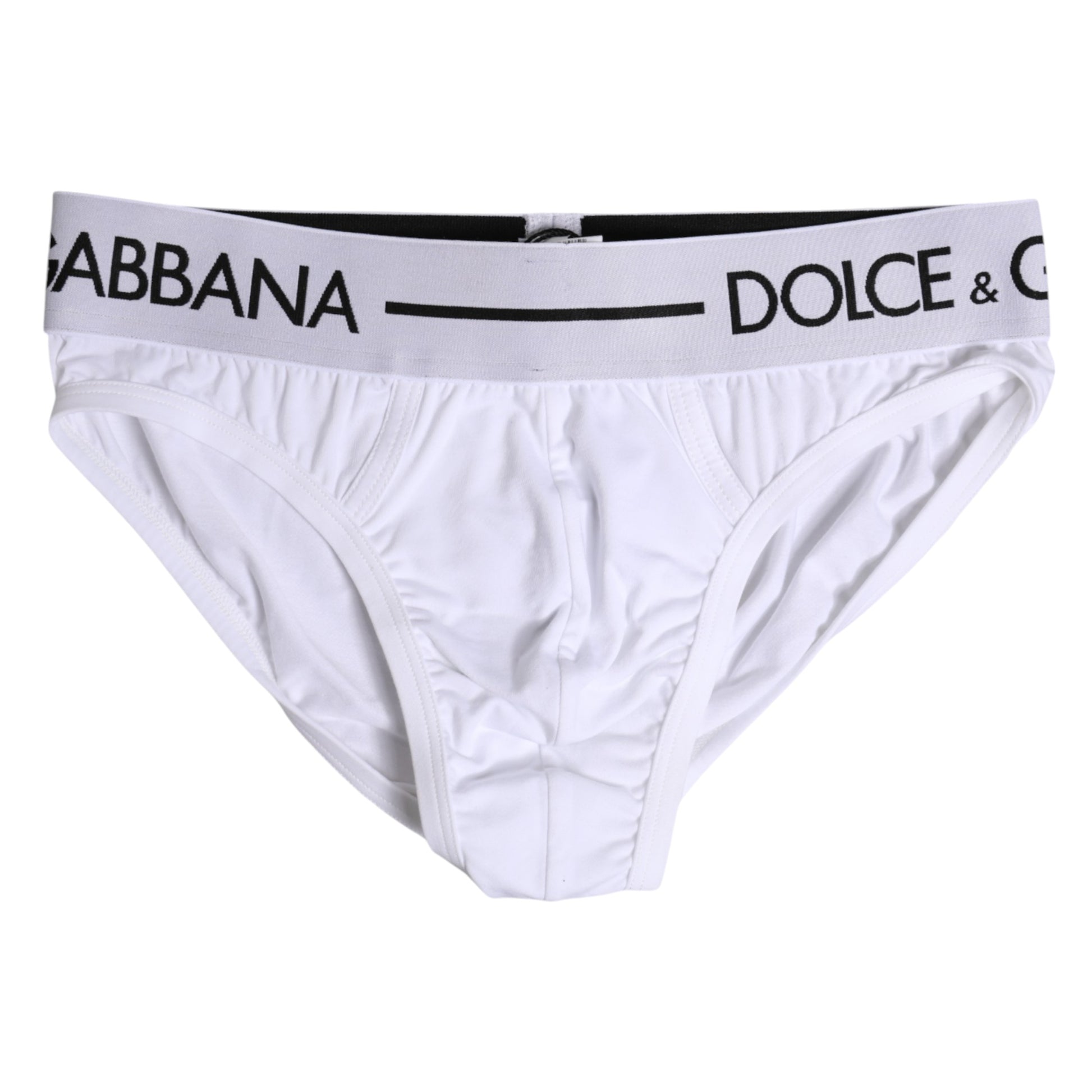 Sous-vêtement classique en coton stretch blanc Dolce &amp; Gabbana