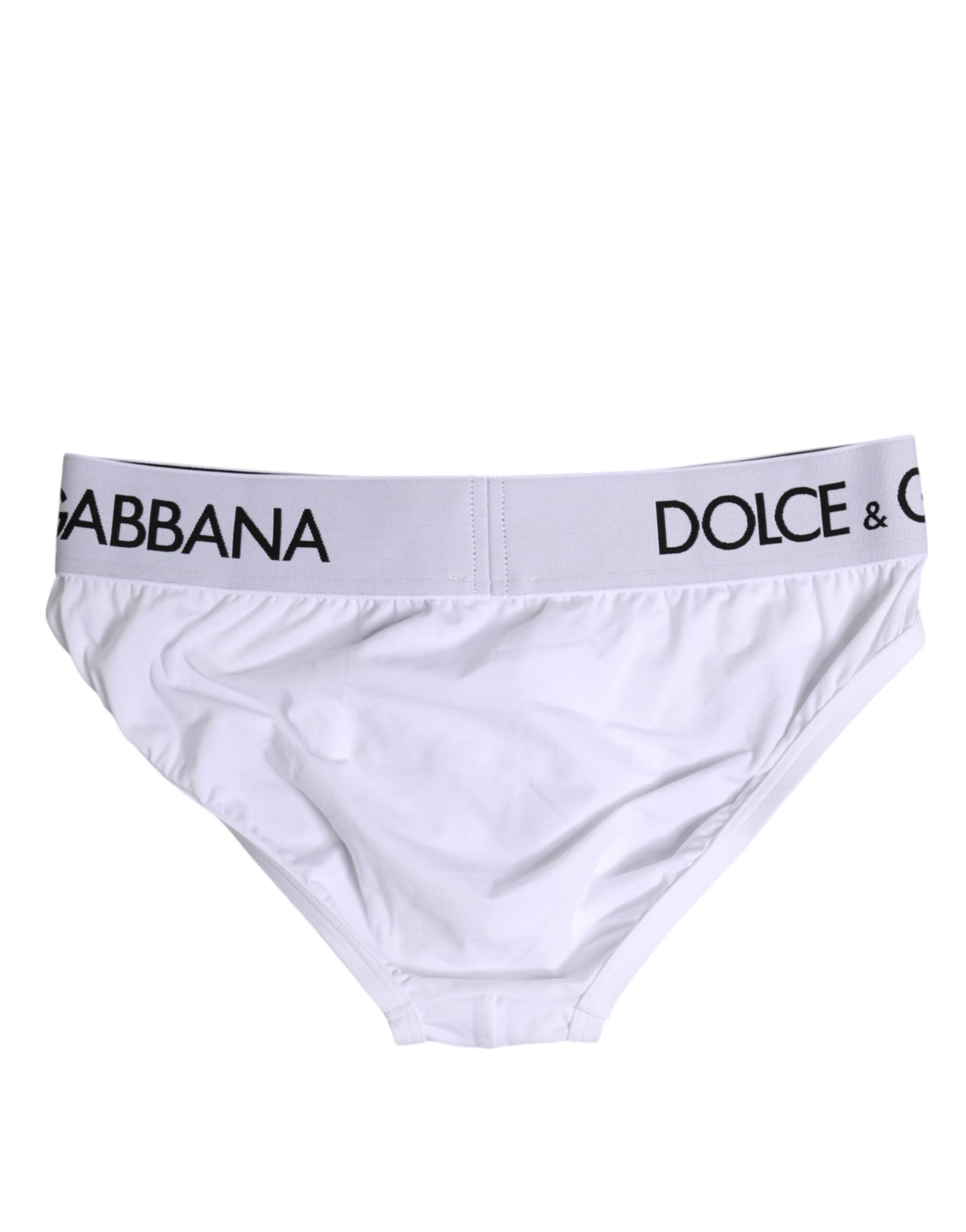 Sous-vêtement classique en coton stretch blanc Dolce &amp; Gabbana