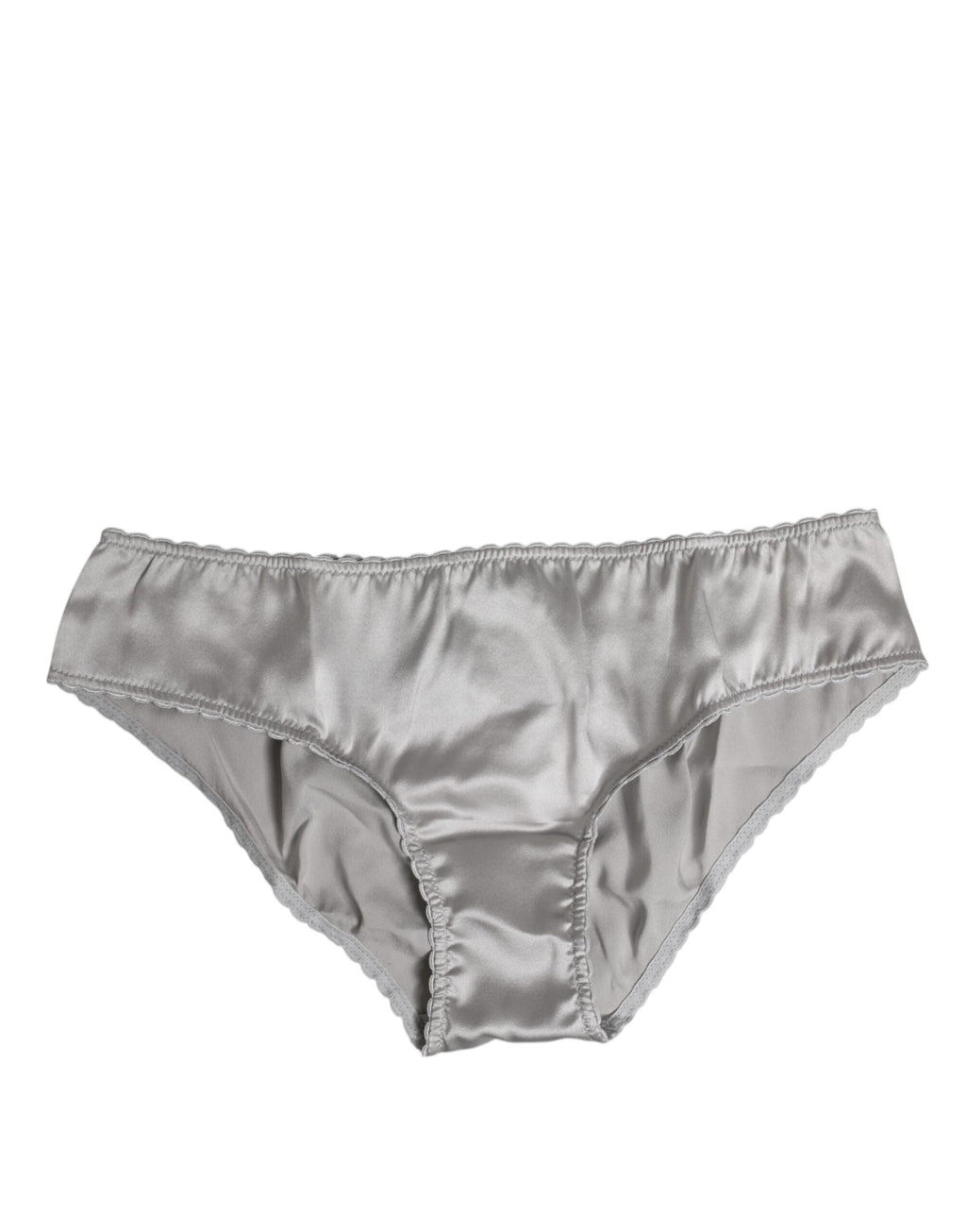 Culotte taille basse en soie extensible grise Dolce &amp; Gabbana